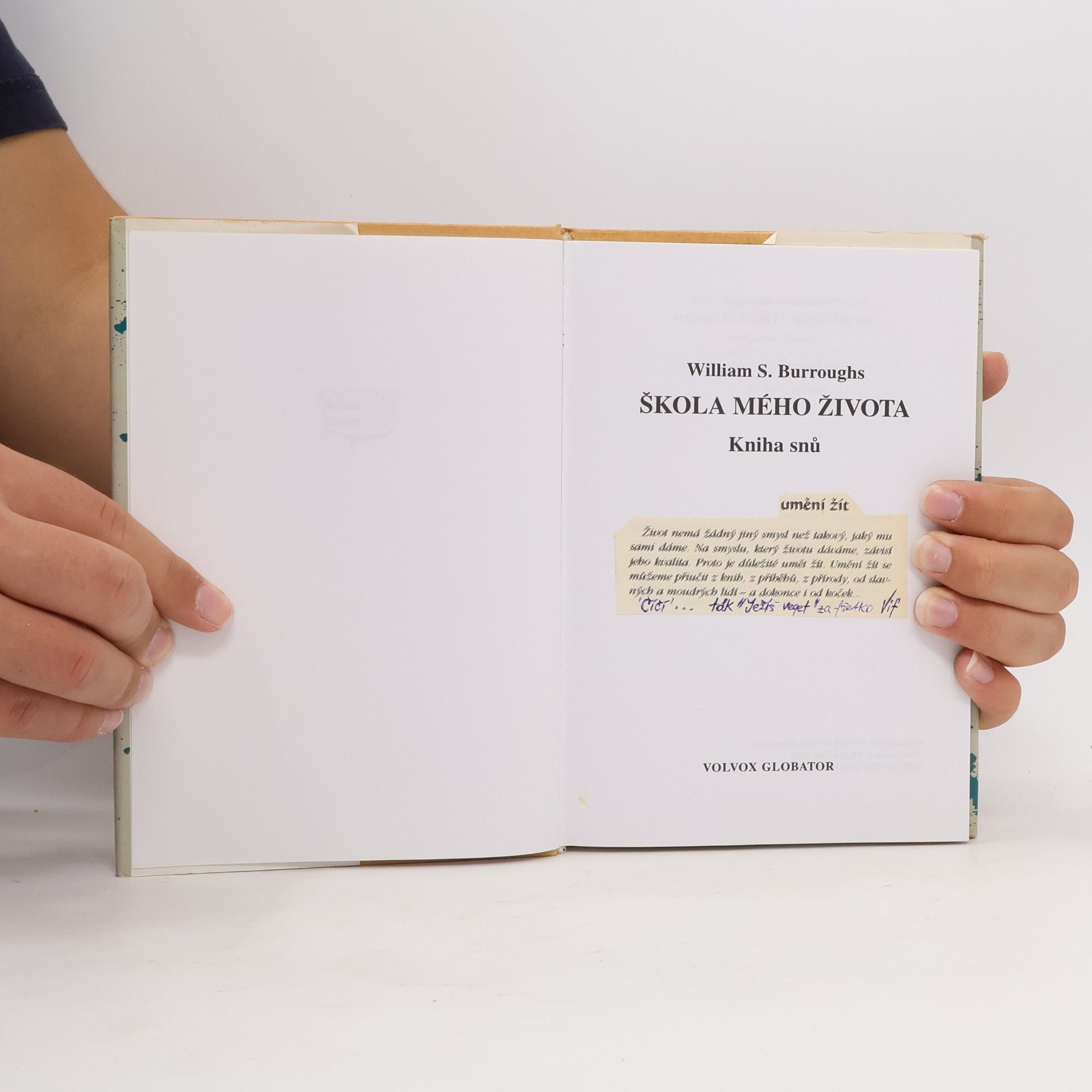 William S. Burroughs Škola mého života