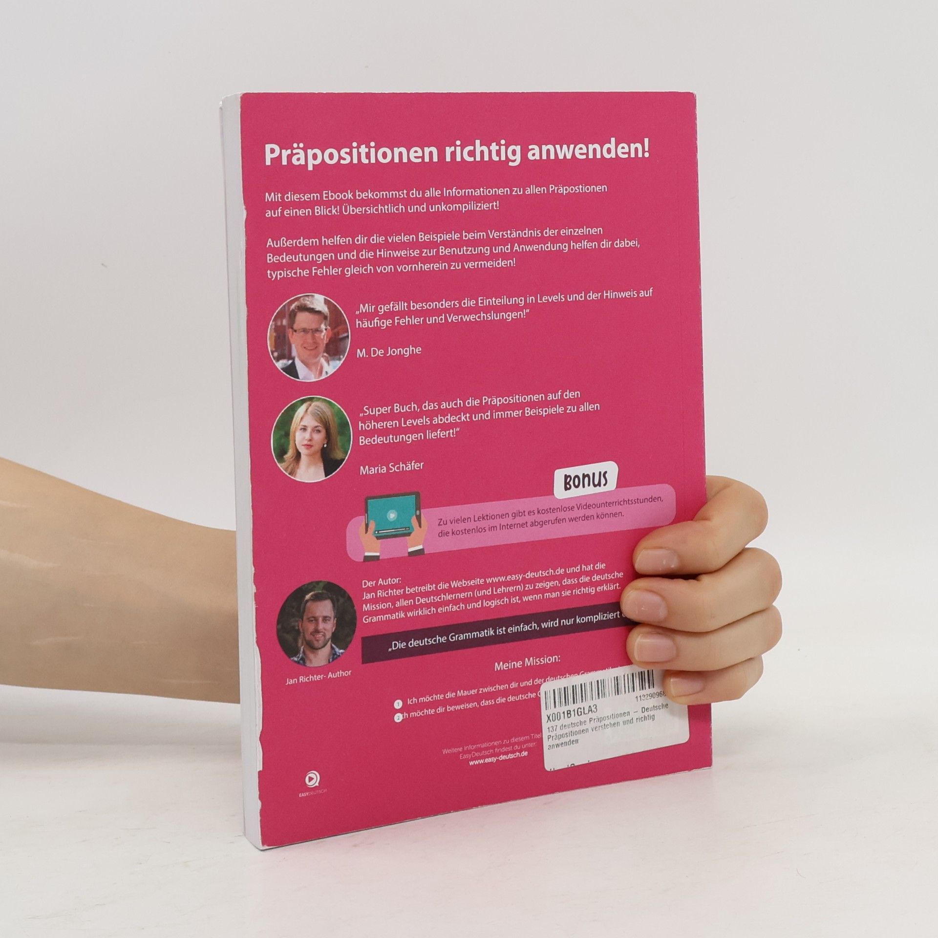 Jan Richter 137 deutsche Präpositionen. Niveau A1-C2