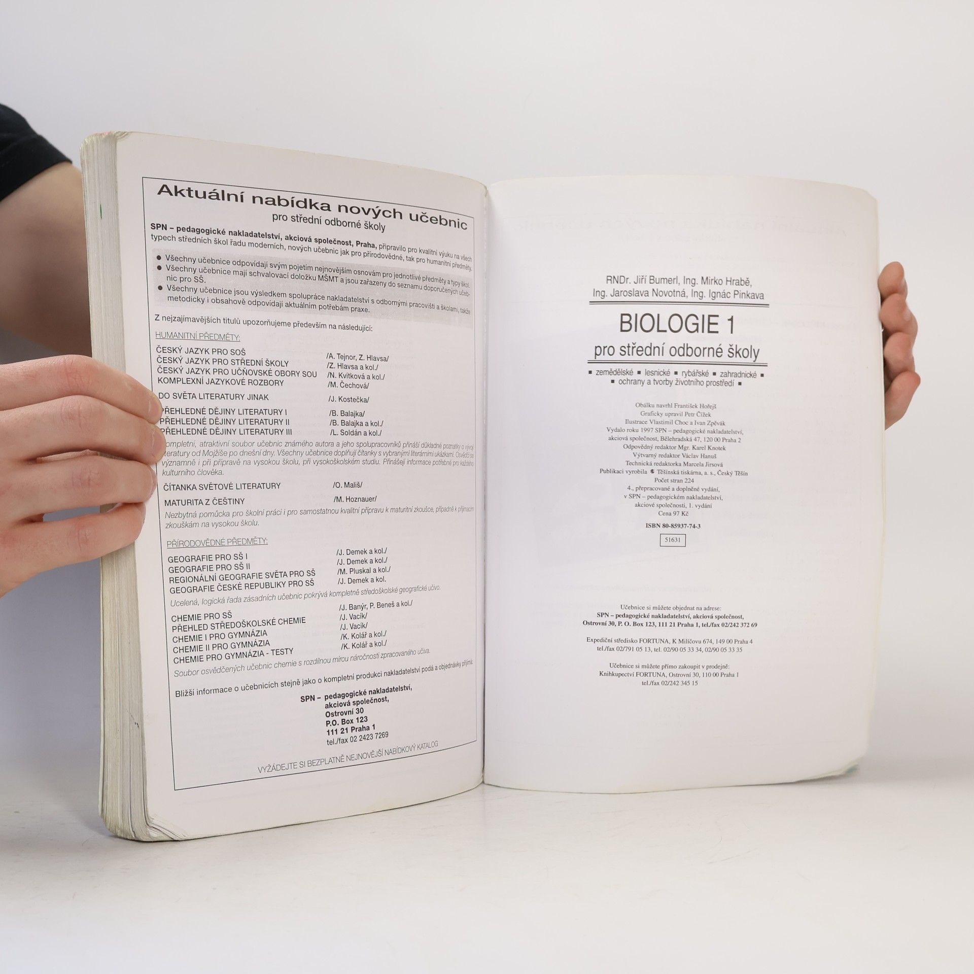 Jiří Bumerl Biologie 1 pro střední odborné školy