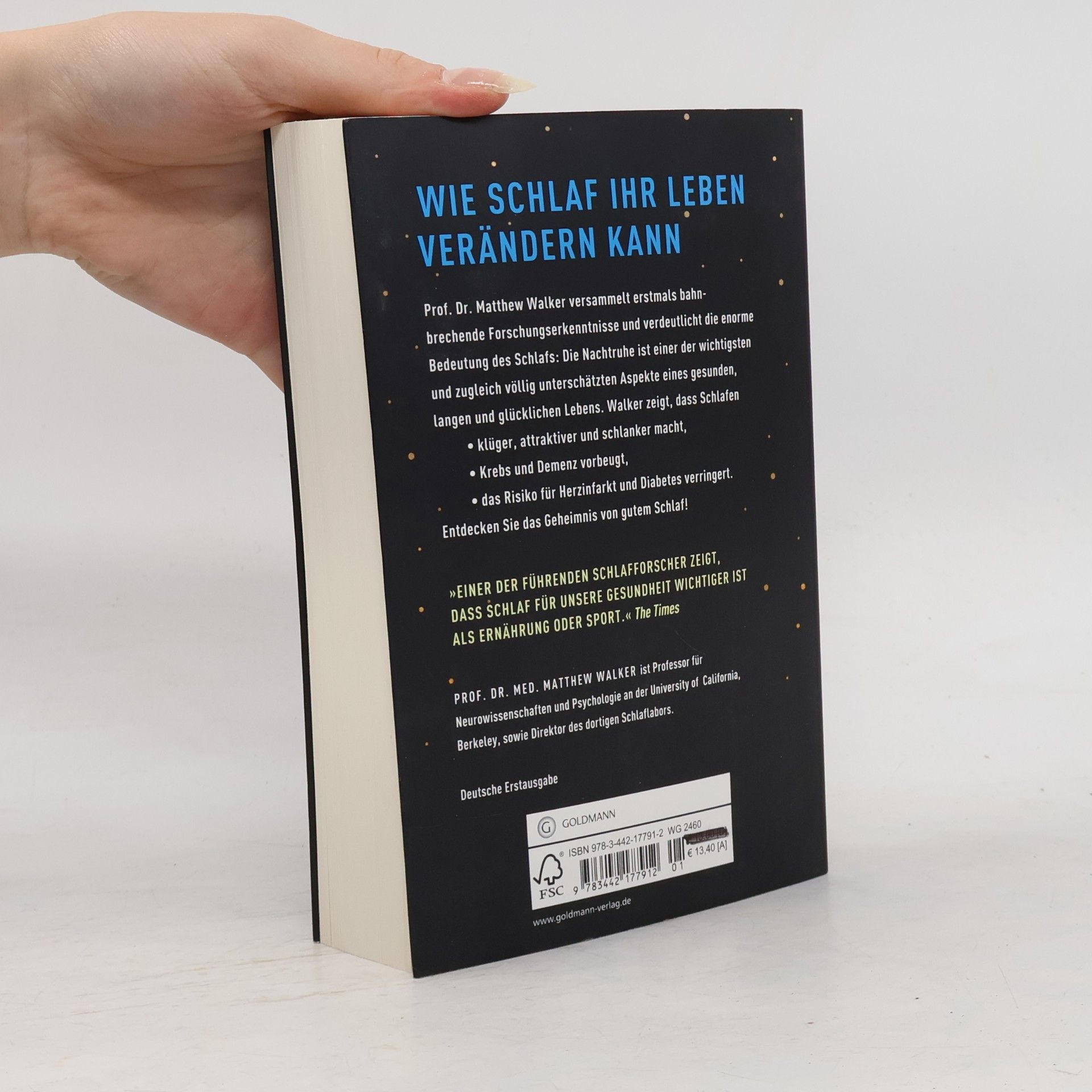 Matthew Walker Das gross Buch vom Schlaf