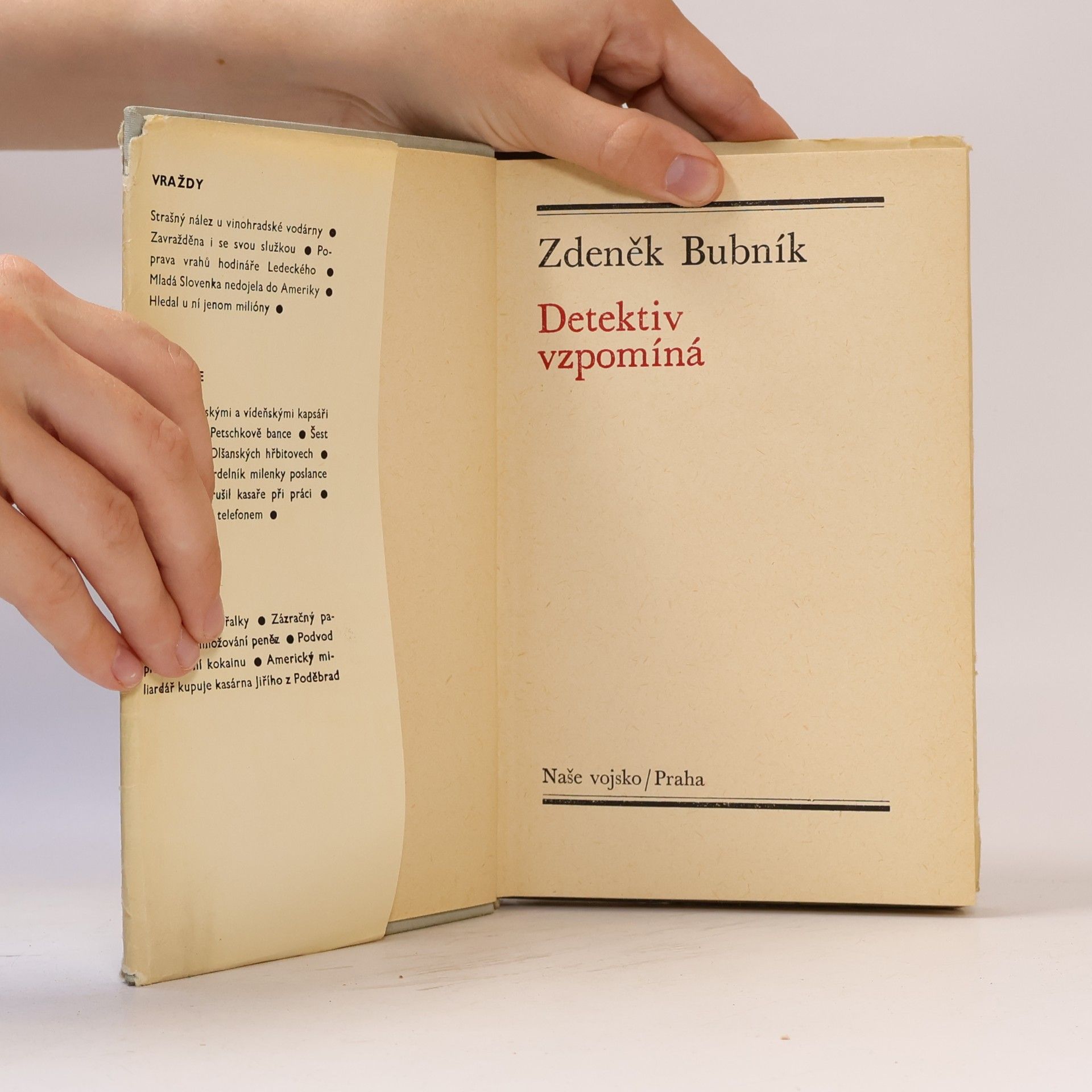 Zdeněk Bubník Detektiv vzpomíná