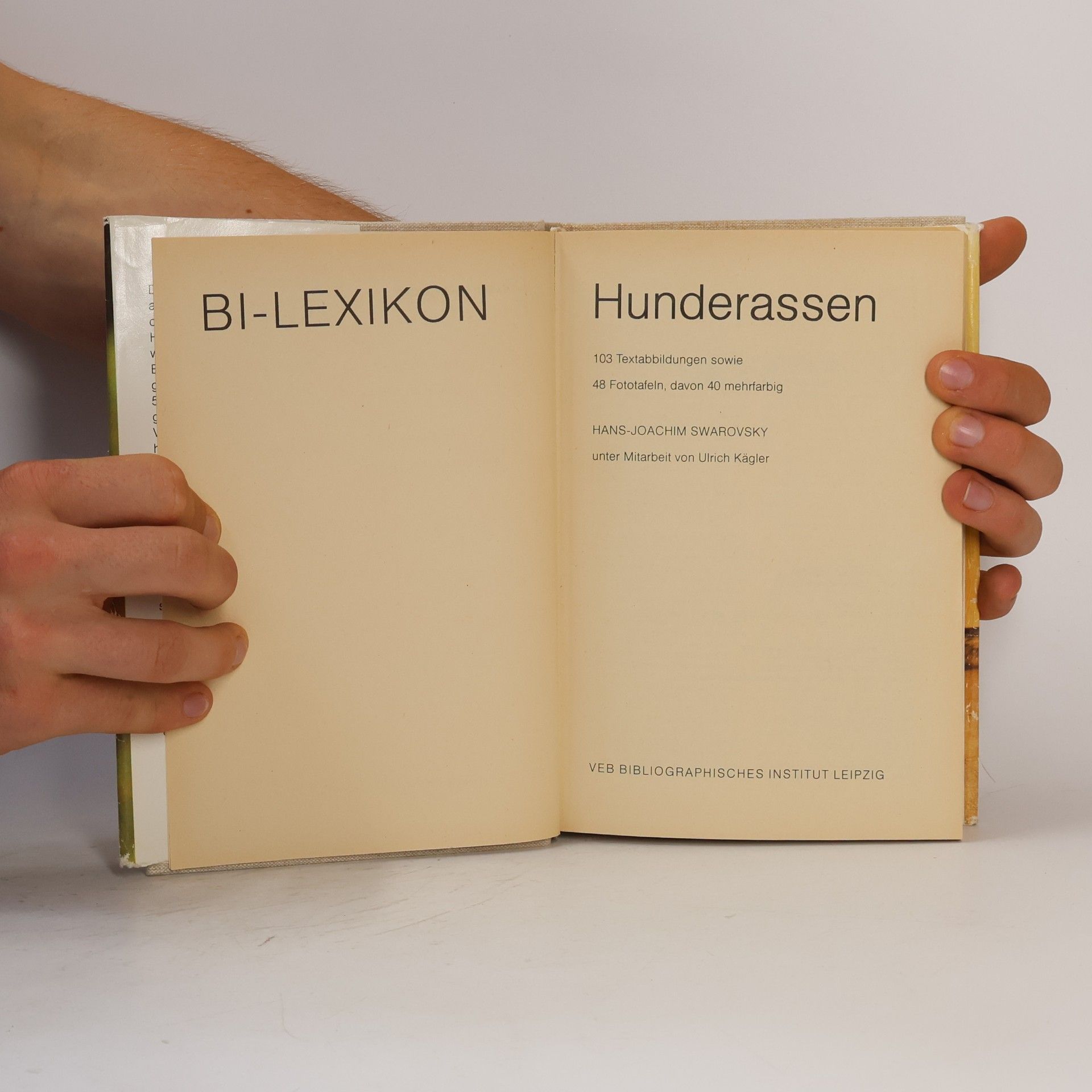 Hans Joachim Swarovsky Hunde rassen. Bi-Lexikon