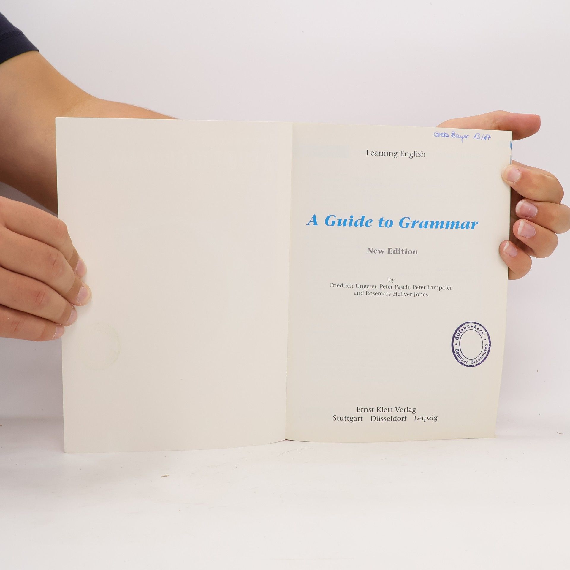 Tobsha Learner Learning English. A Guide to Grammar. Englische Ausgabe