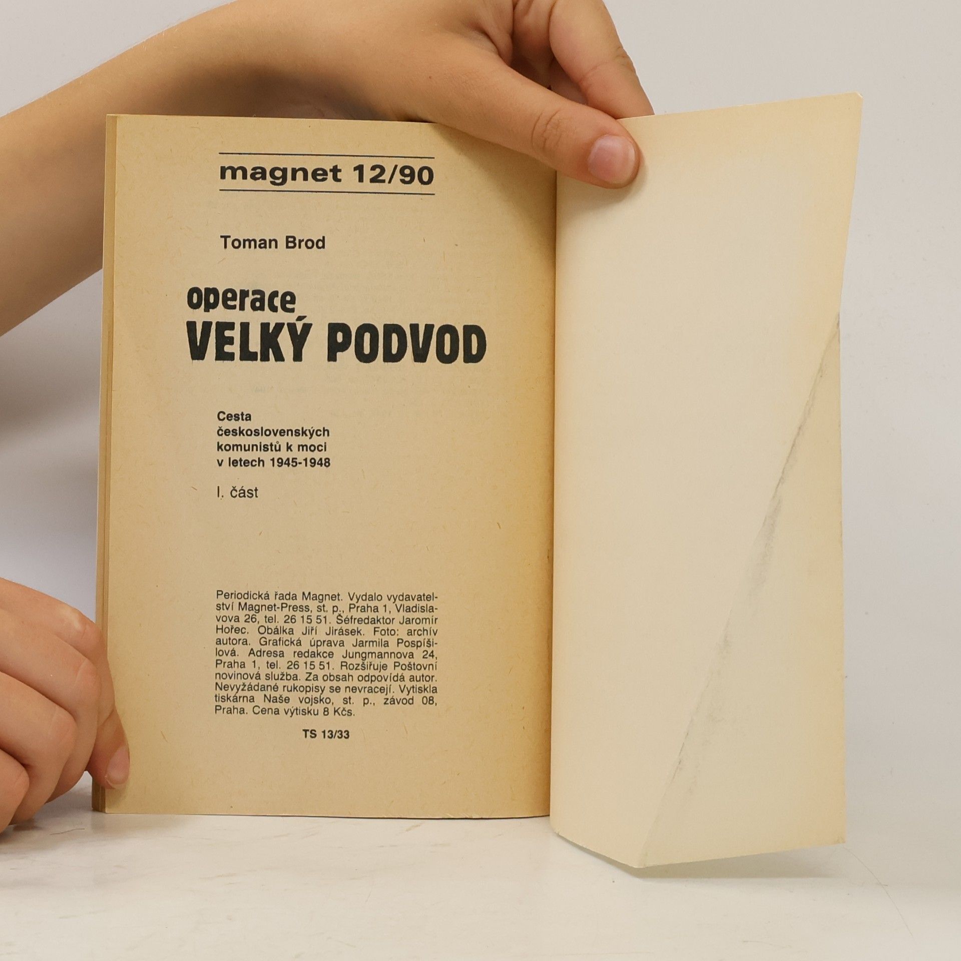 Toman Brod Operace Velký podvod