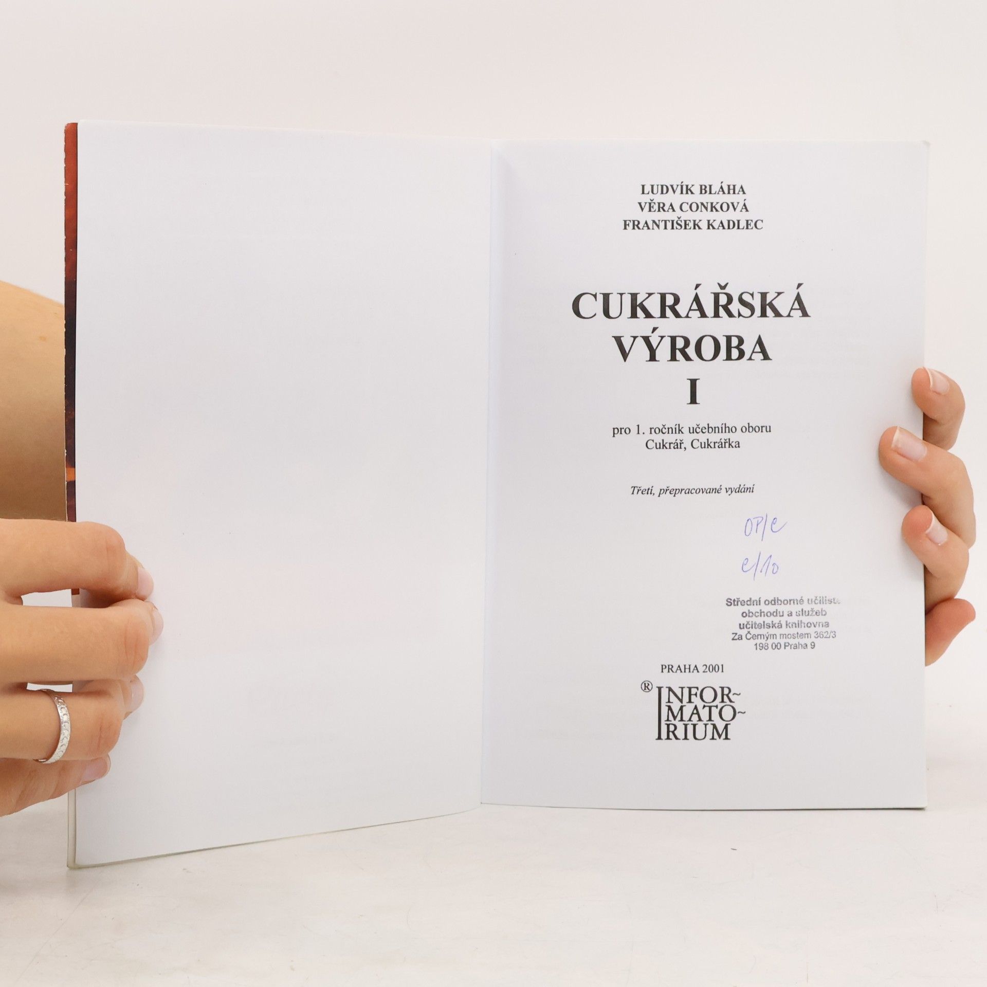 Ludvík Bláha Cukrářská výroba I