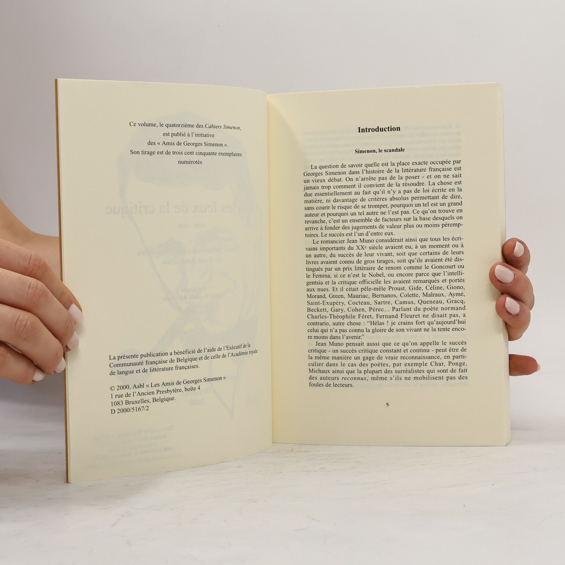 Autorenkollektiv Cahiers Simenon 14. Sous les feux de la critique