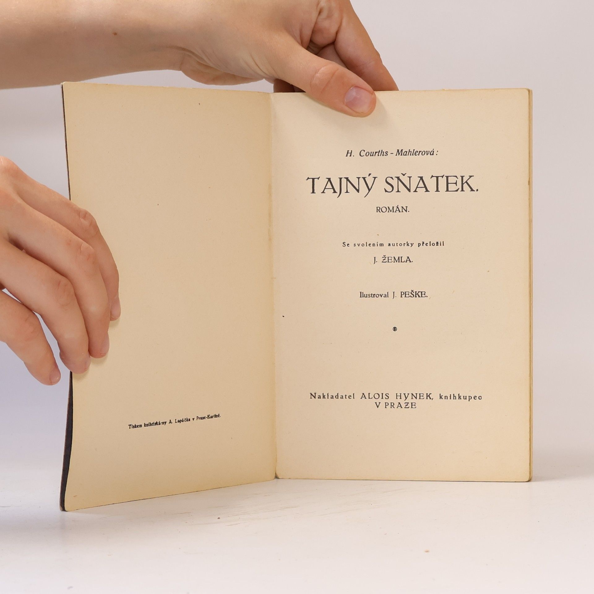 H. C. Mahlerová Tajný sňatek