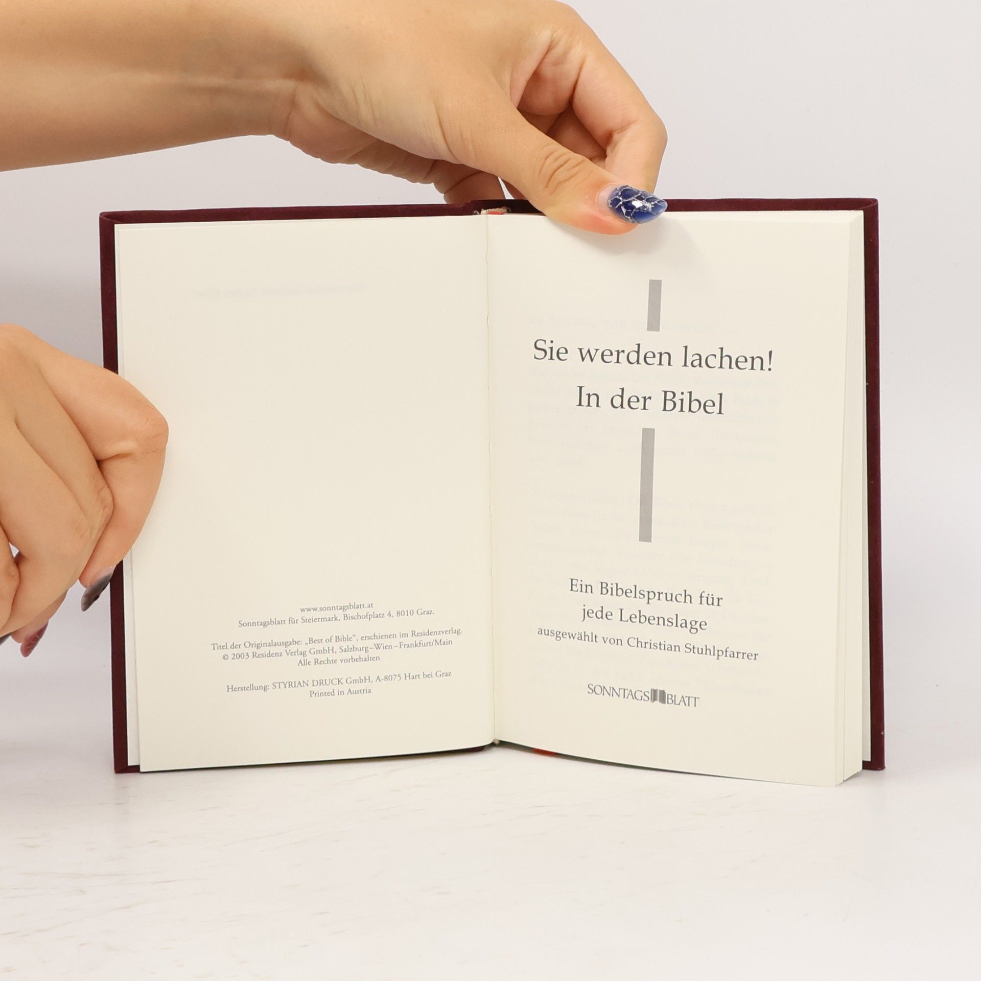 Christian Stuhlpfarrer Sie werden lachen! In der Bibel