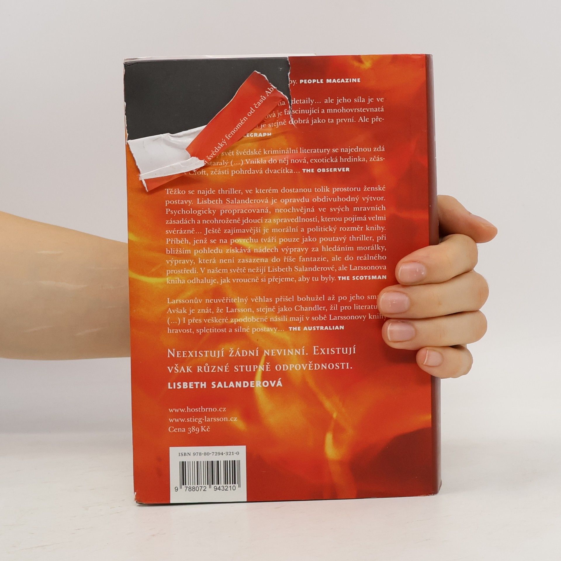Stieg Larsson Dívka, která si hrála s ohněm