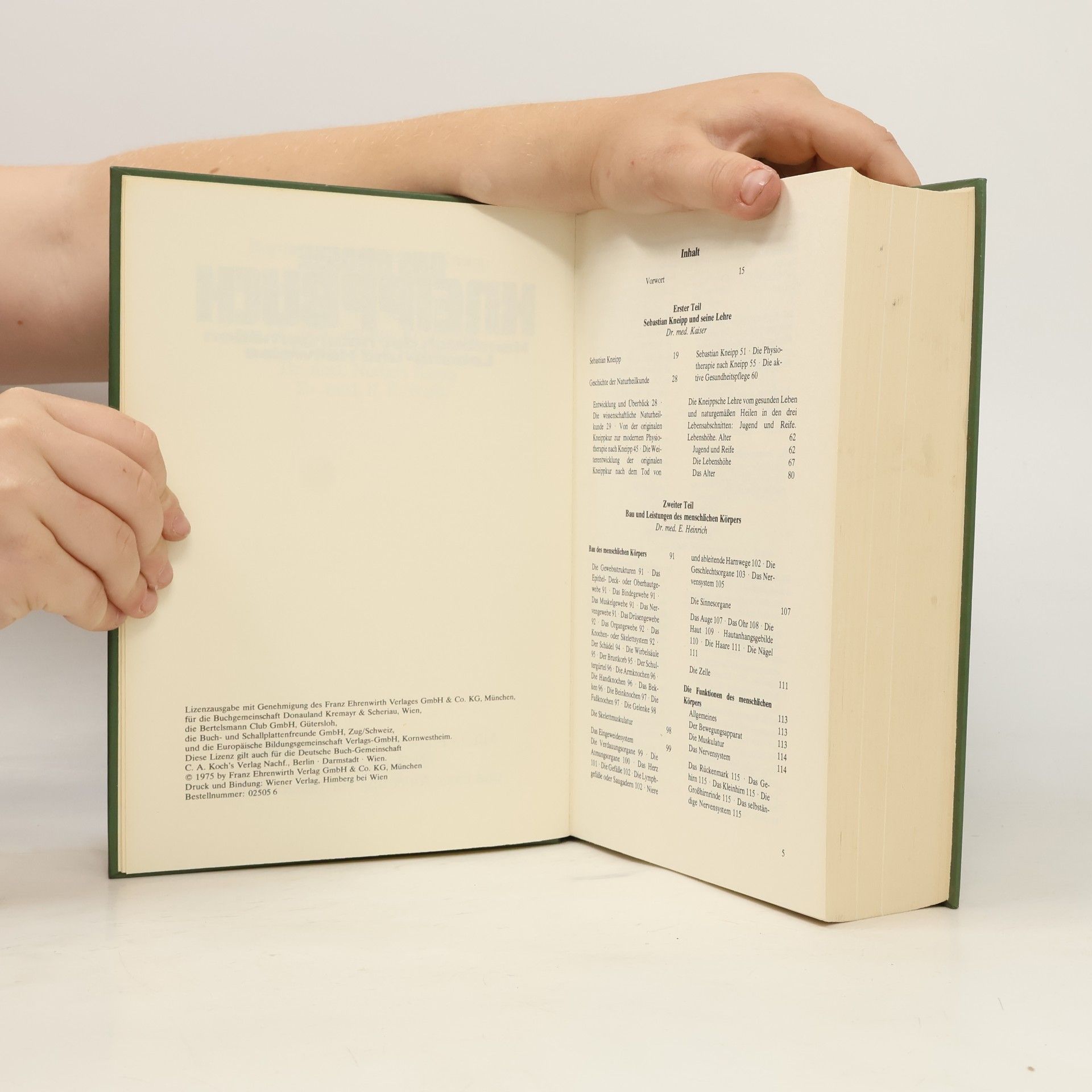 Josef H. Kaiser Das Grosse Kneipp Buch