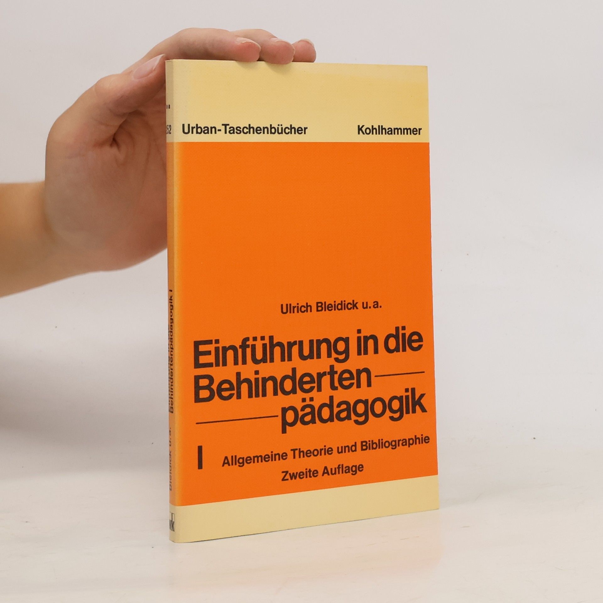 Ulrich Bleidick Einführung in die Behindertenpädagogik