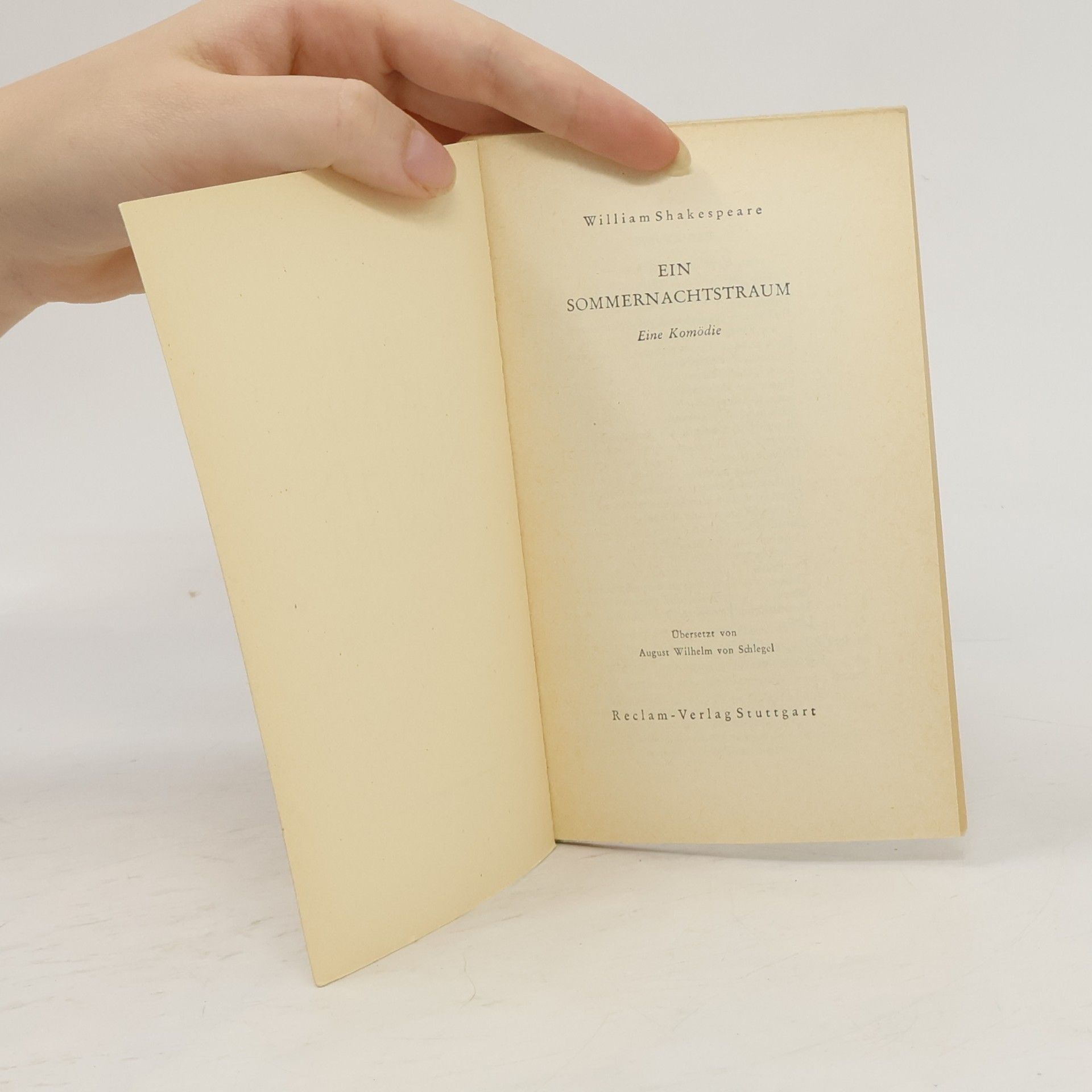 William Shakespeare Ein Sommernachtstraum. Eine Komödie