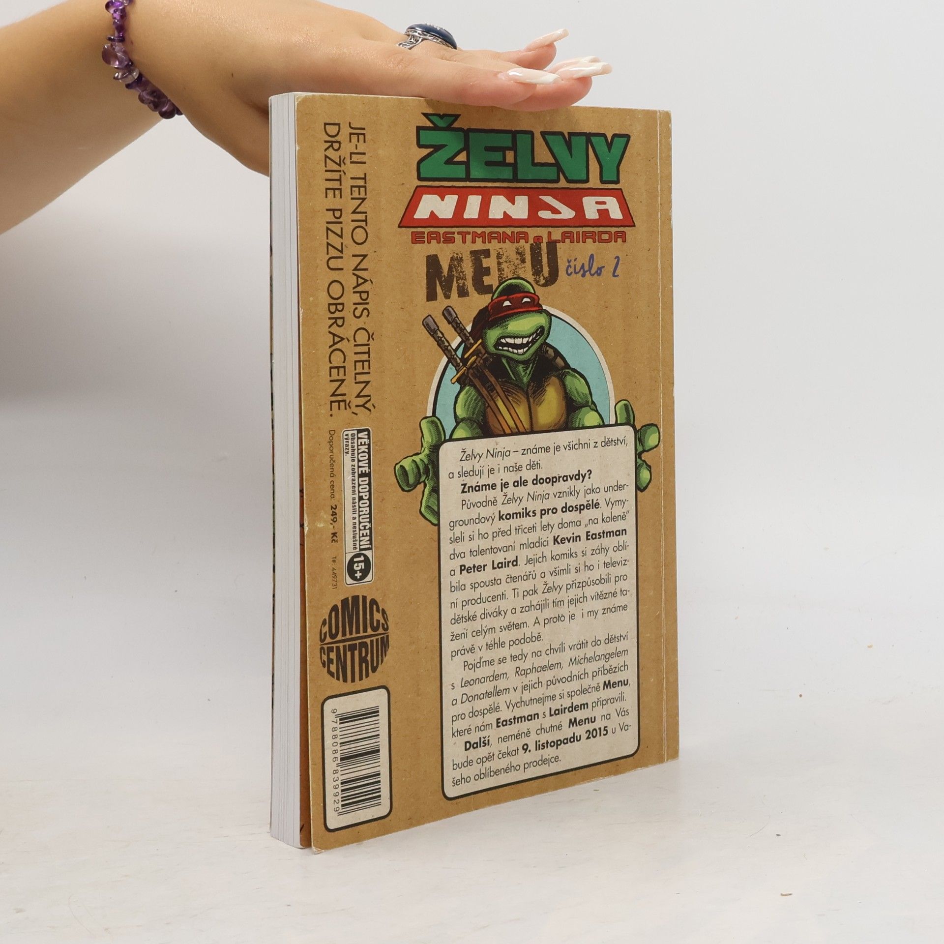 Kevin B. Eastman Želvy Ninja Eastmana a Lairda. Menu číslo 2