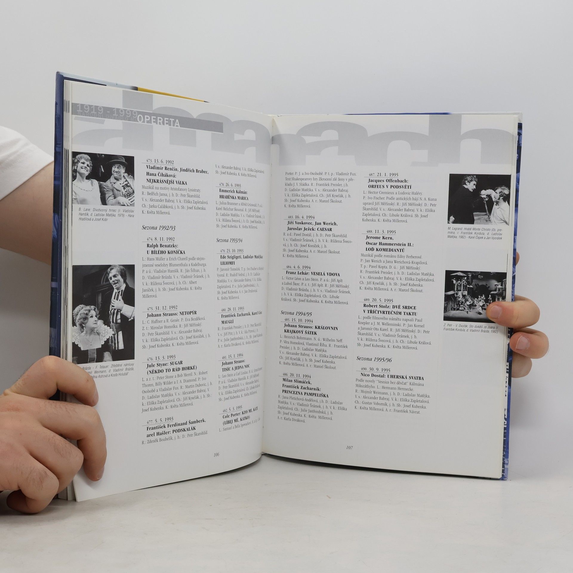 Collectif d'auteurs 1919-1999 : almanach Národního divadla moravskoslezského 80 let Národního divadla v Ostravě
