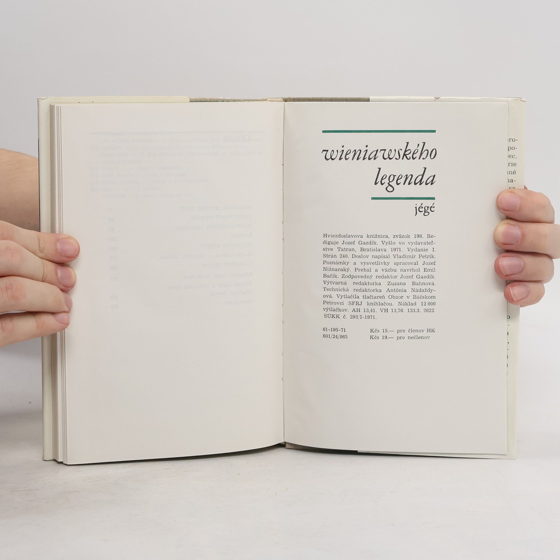 Ladislav Nádaši Jégé Wieniawského legenda
