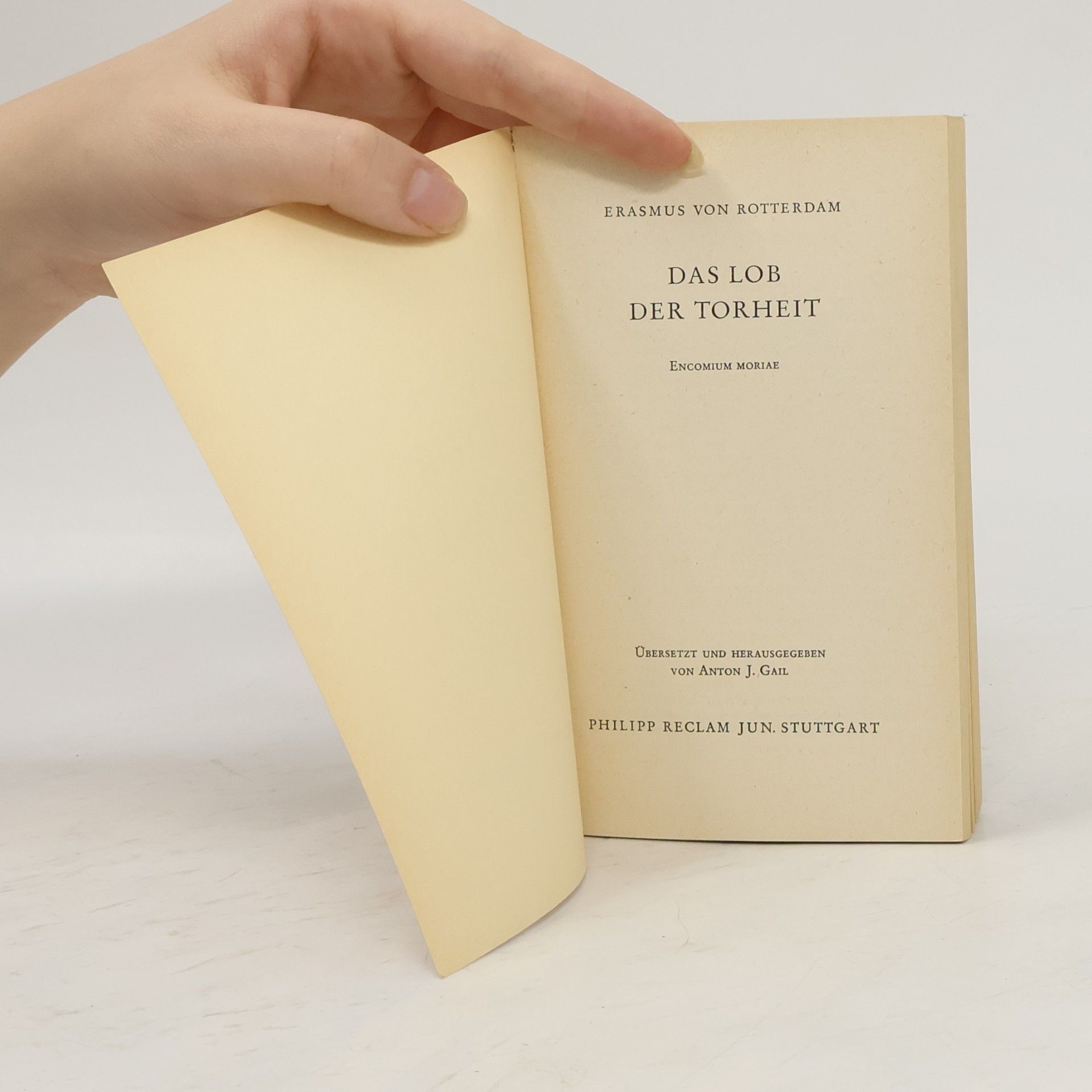 Erasmus Rotterdamský Das Lob der Torheit