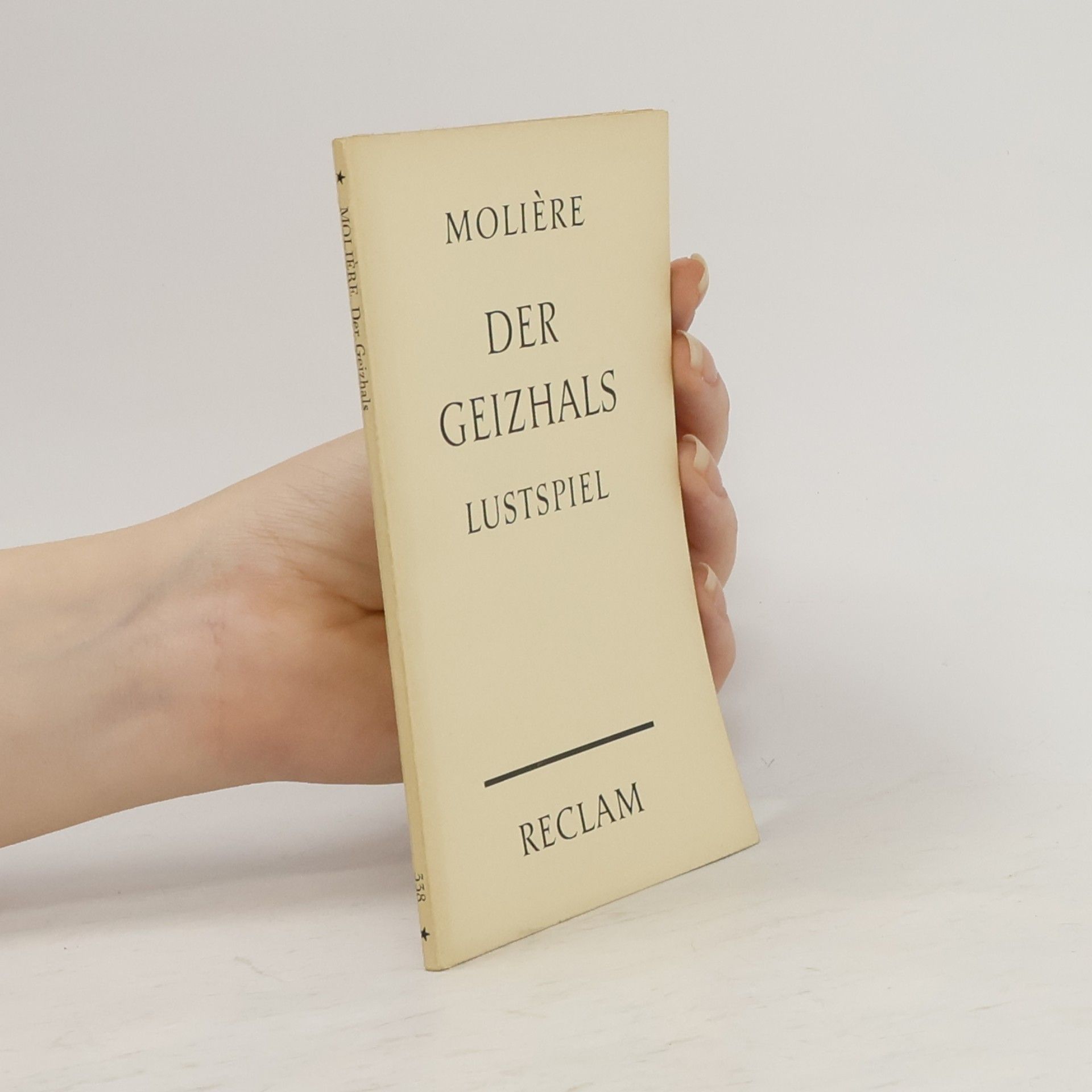 Molière Der Geizhals. Lustspiel