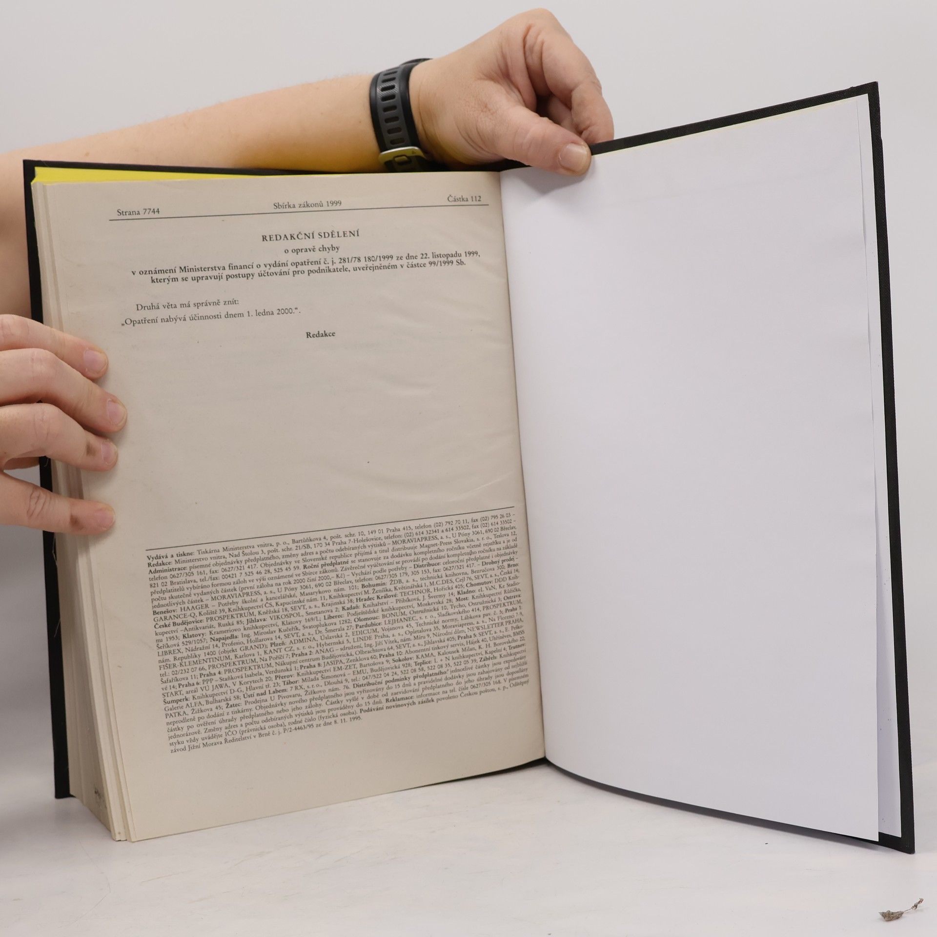 Autorenkollektiv Sbírka zákonů 1999 297-373