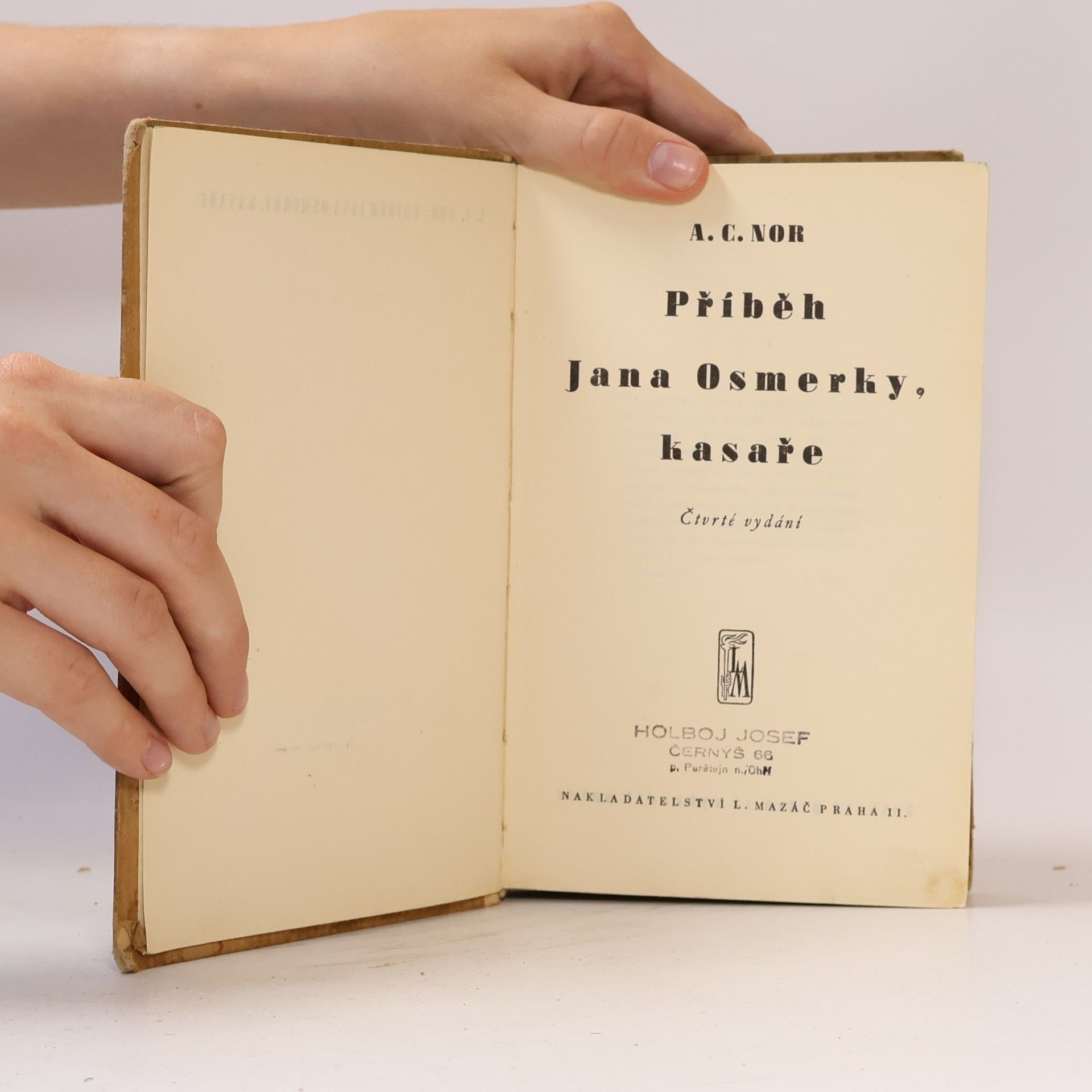 A. C. Nor Příběh Jana Osmerky, kasaře