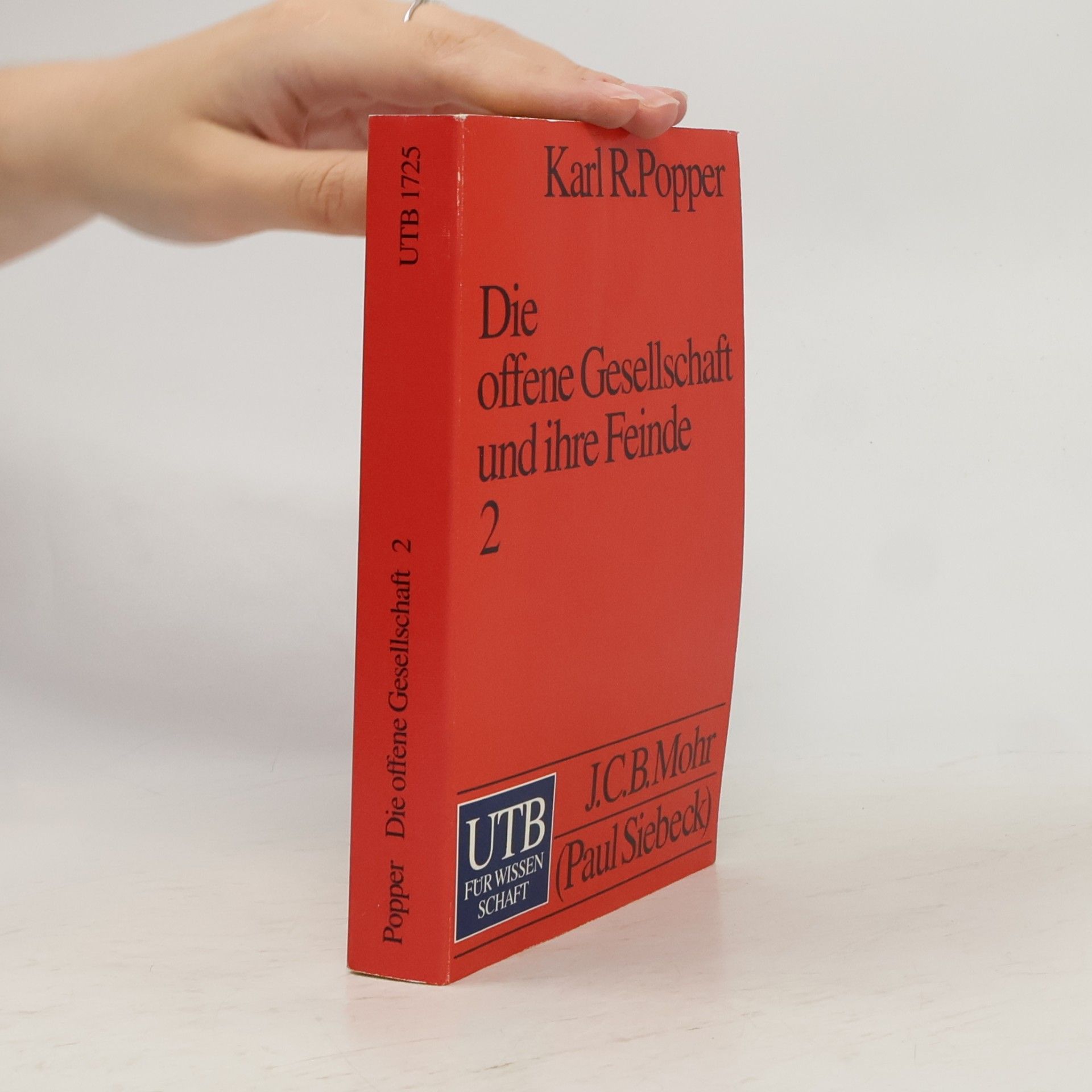 Karl Popper Die offene Gesellschaft und ihre Feinde 2