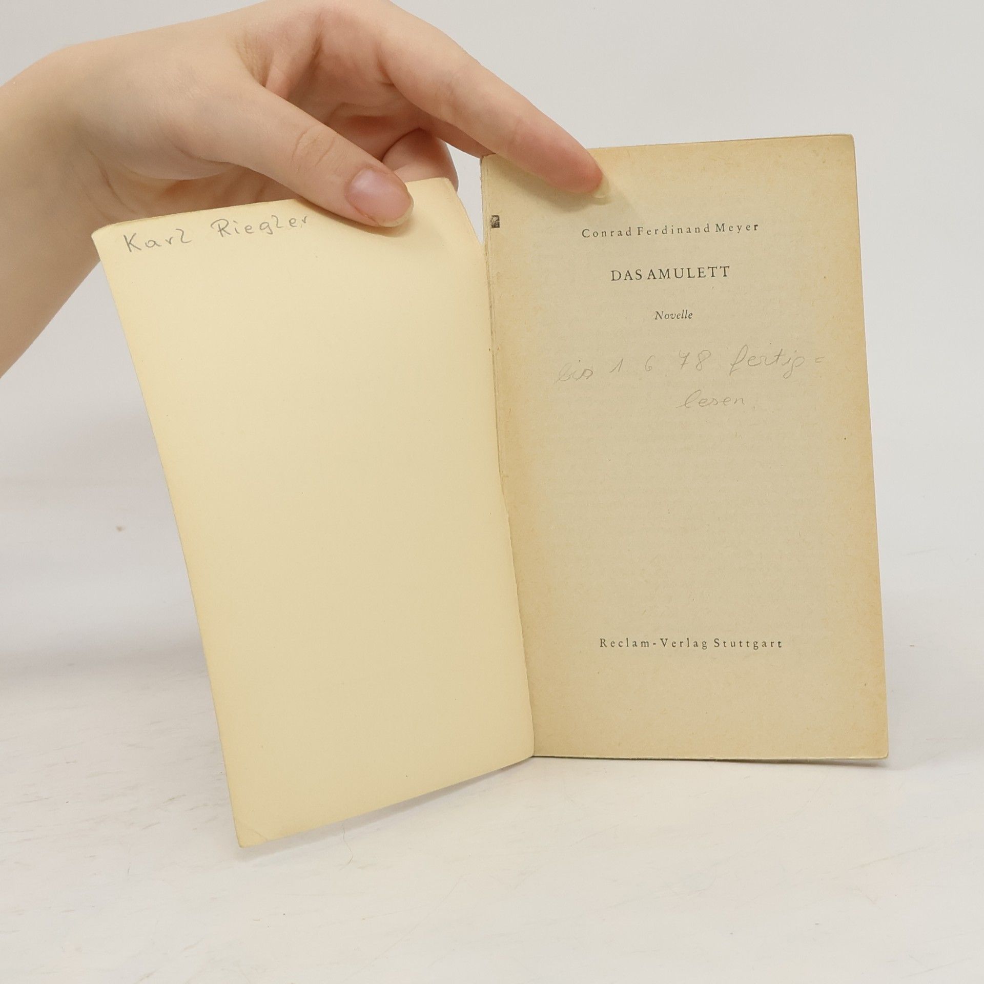 Conrad Ferdinand Meyer Das Amulett