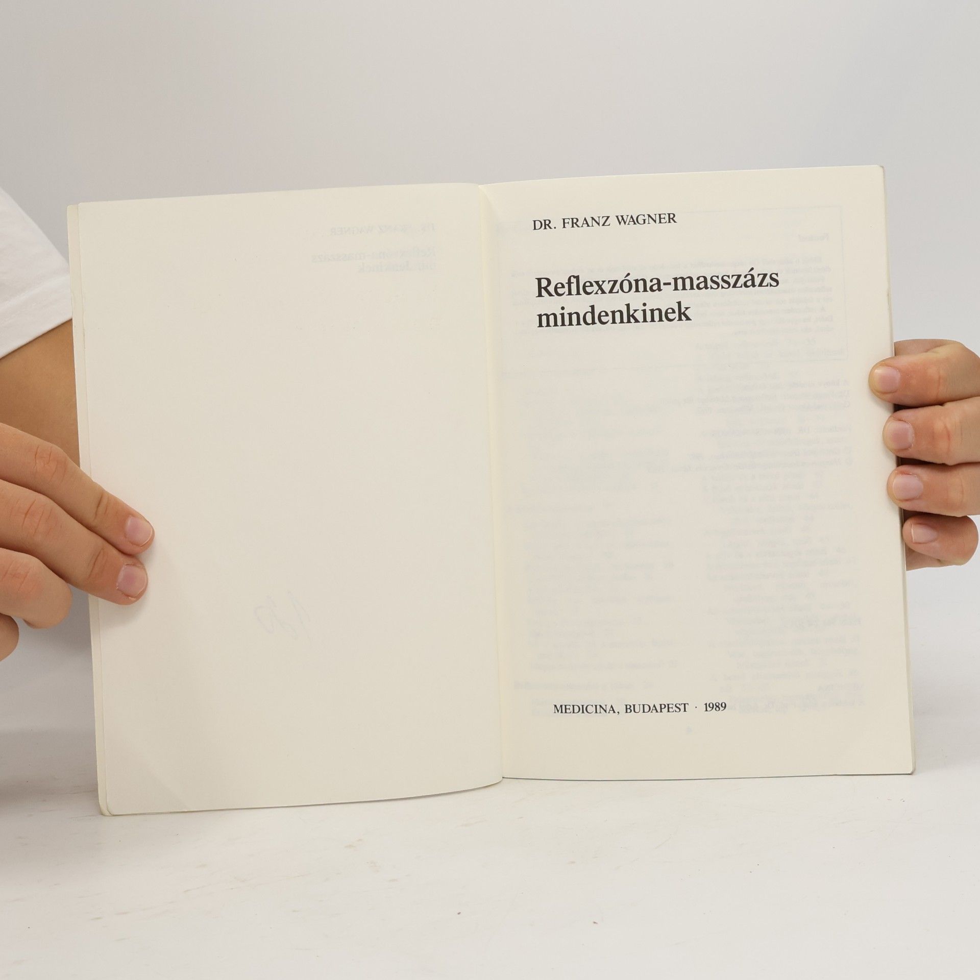 Franz Wagner Reflexzóna-masszázs mindenkinek