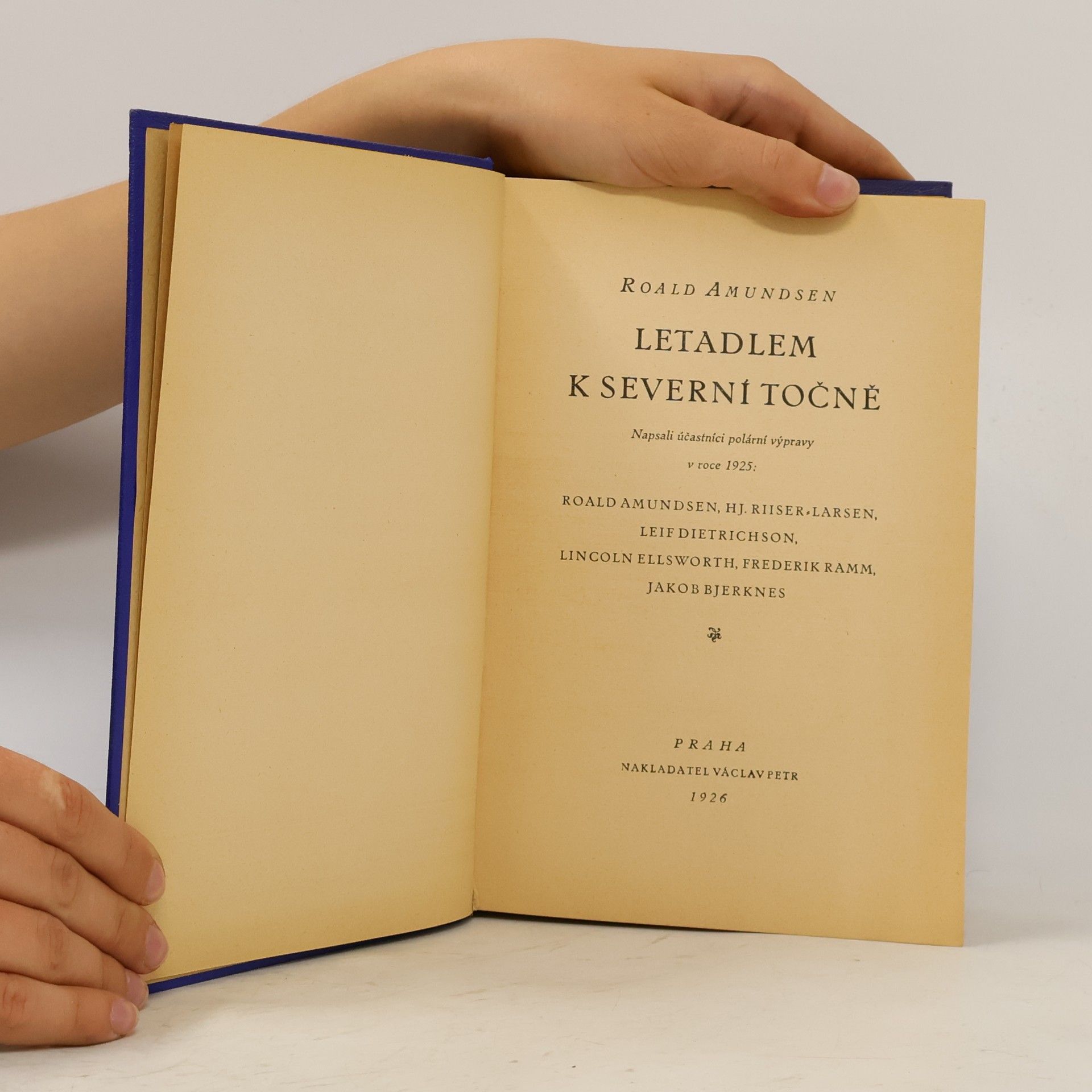 Roald Amundsen Letadlem k severní točně