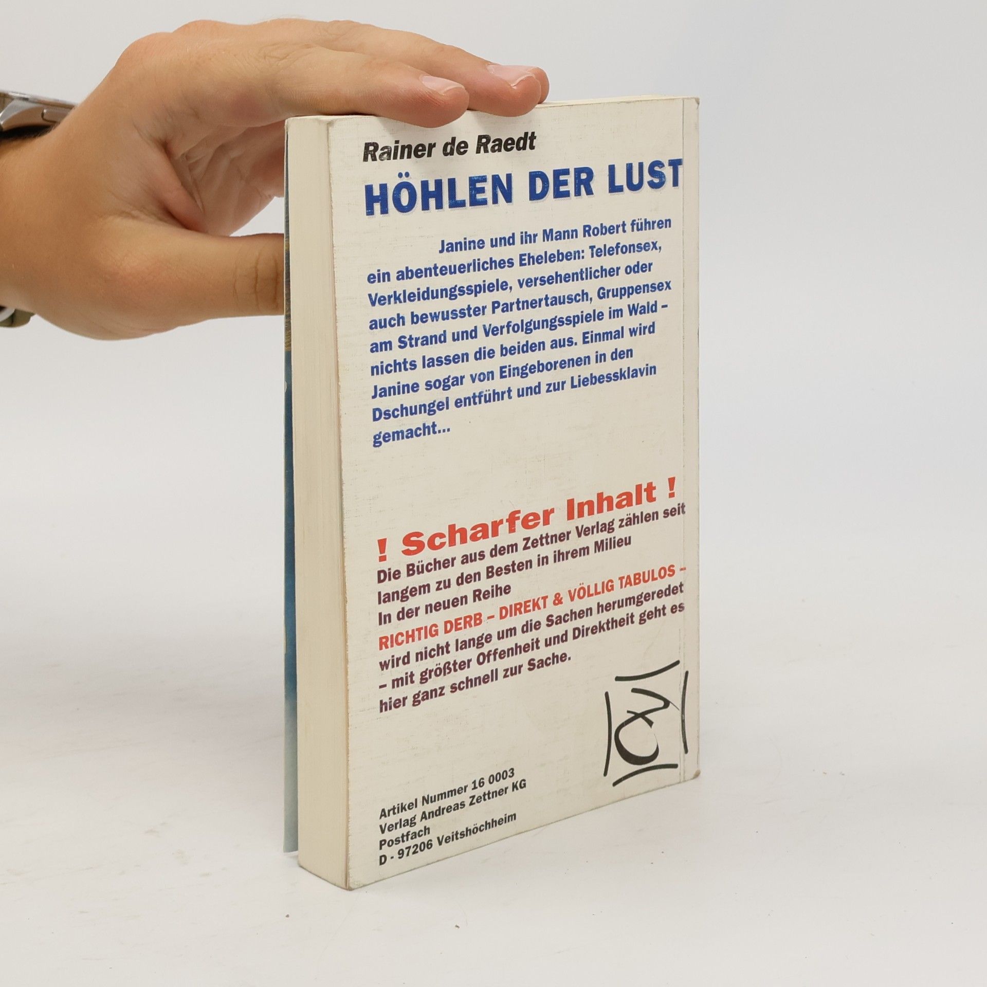 Rainer de Raedt Höhlen der Lust