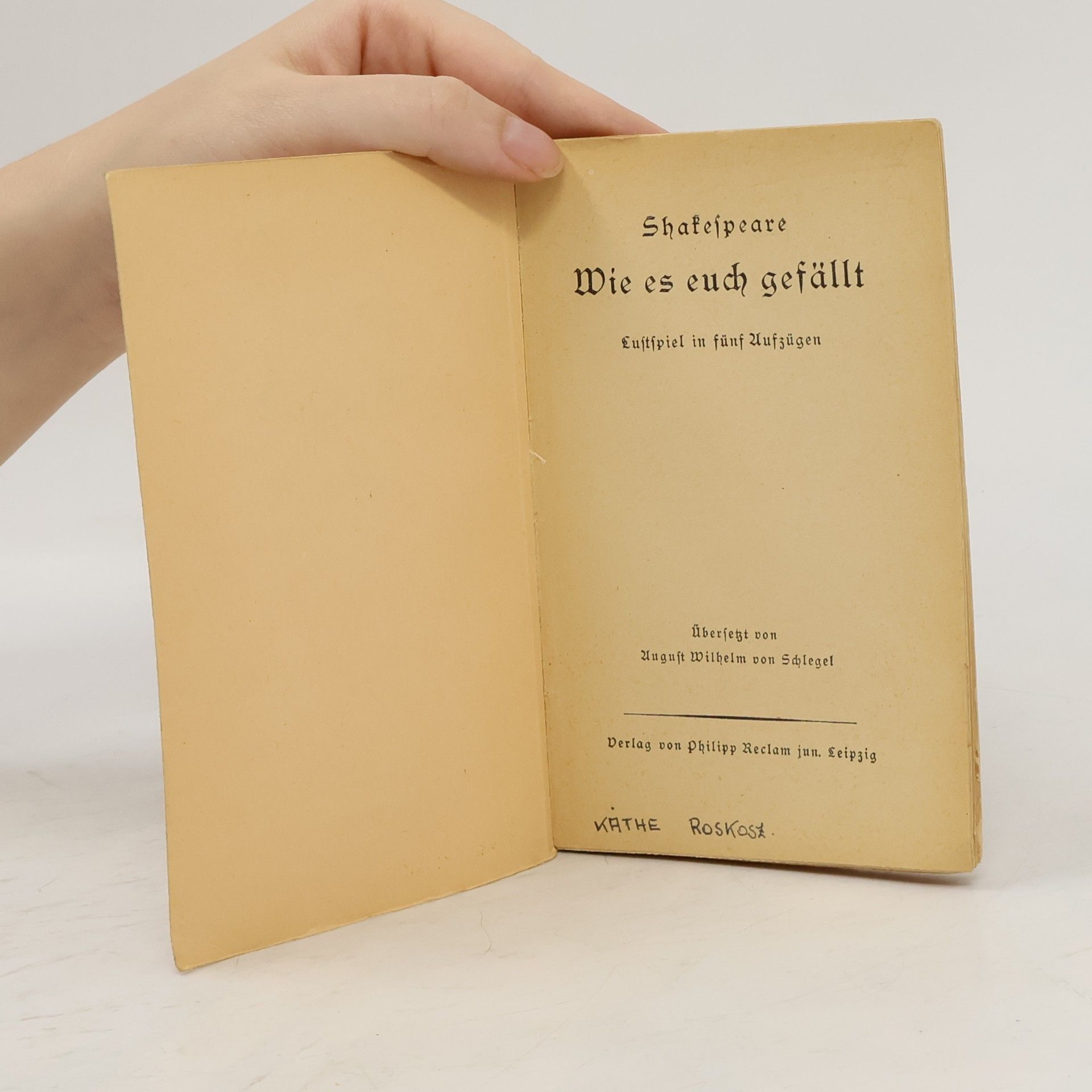 William Shakespeare Wie es euch gesällt