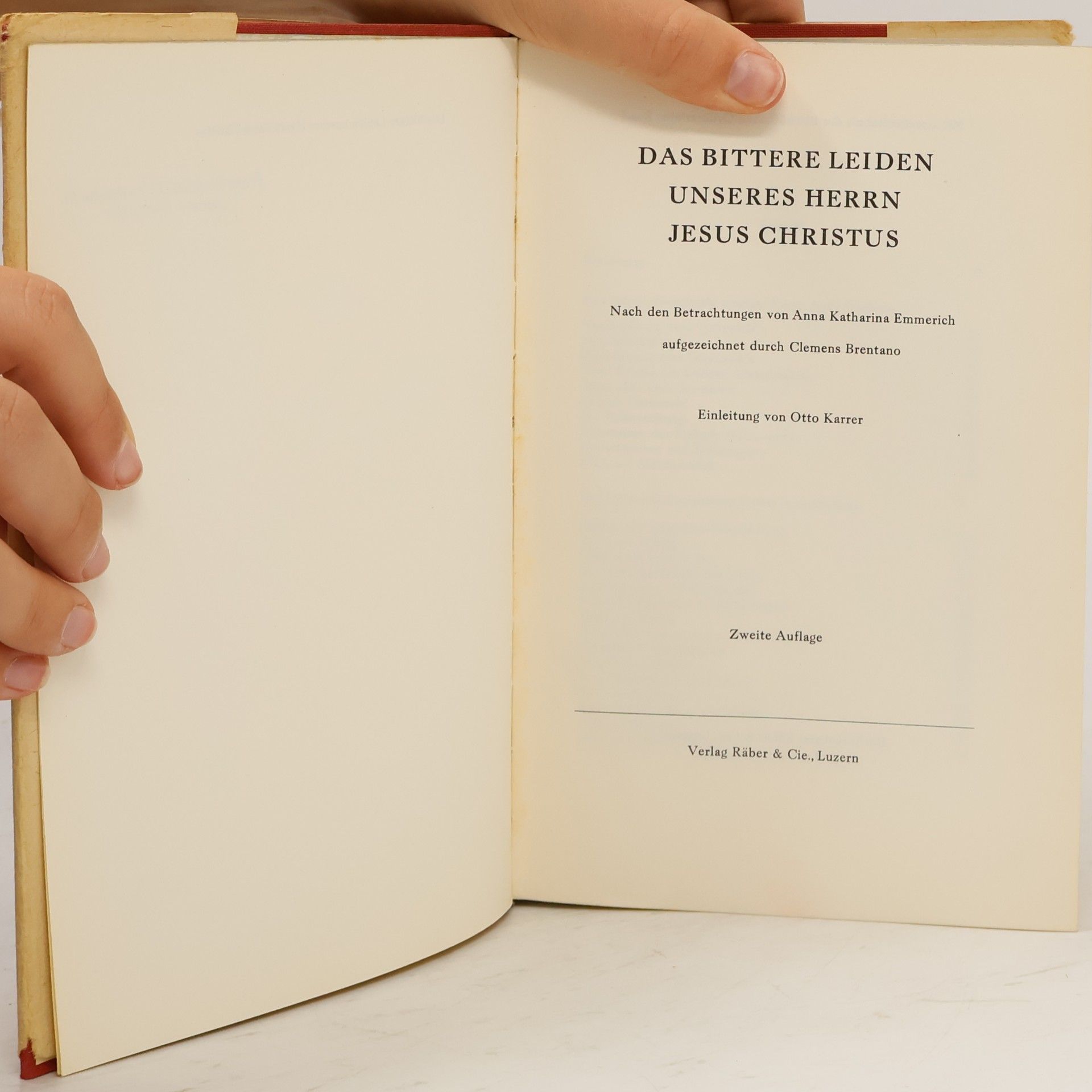 Anna K Emmerich Das bittere Leiden unseres Herrn Jesus Christus