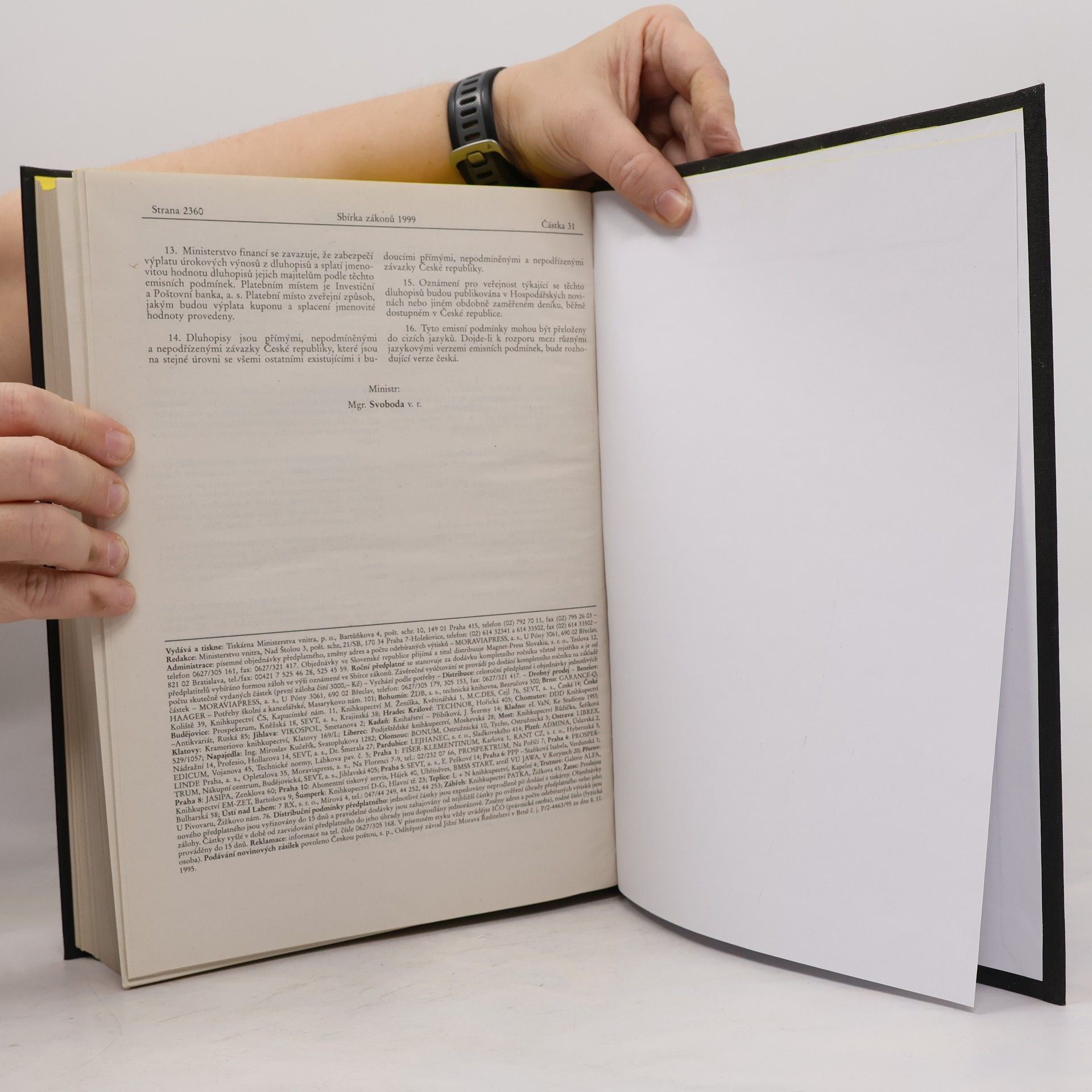 Autores varios Sbírka zákonů 1999 86