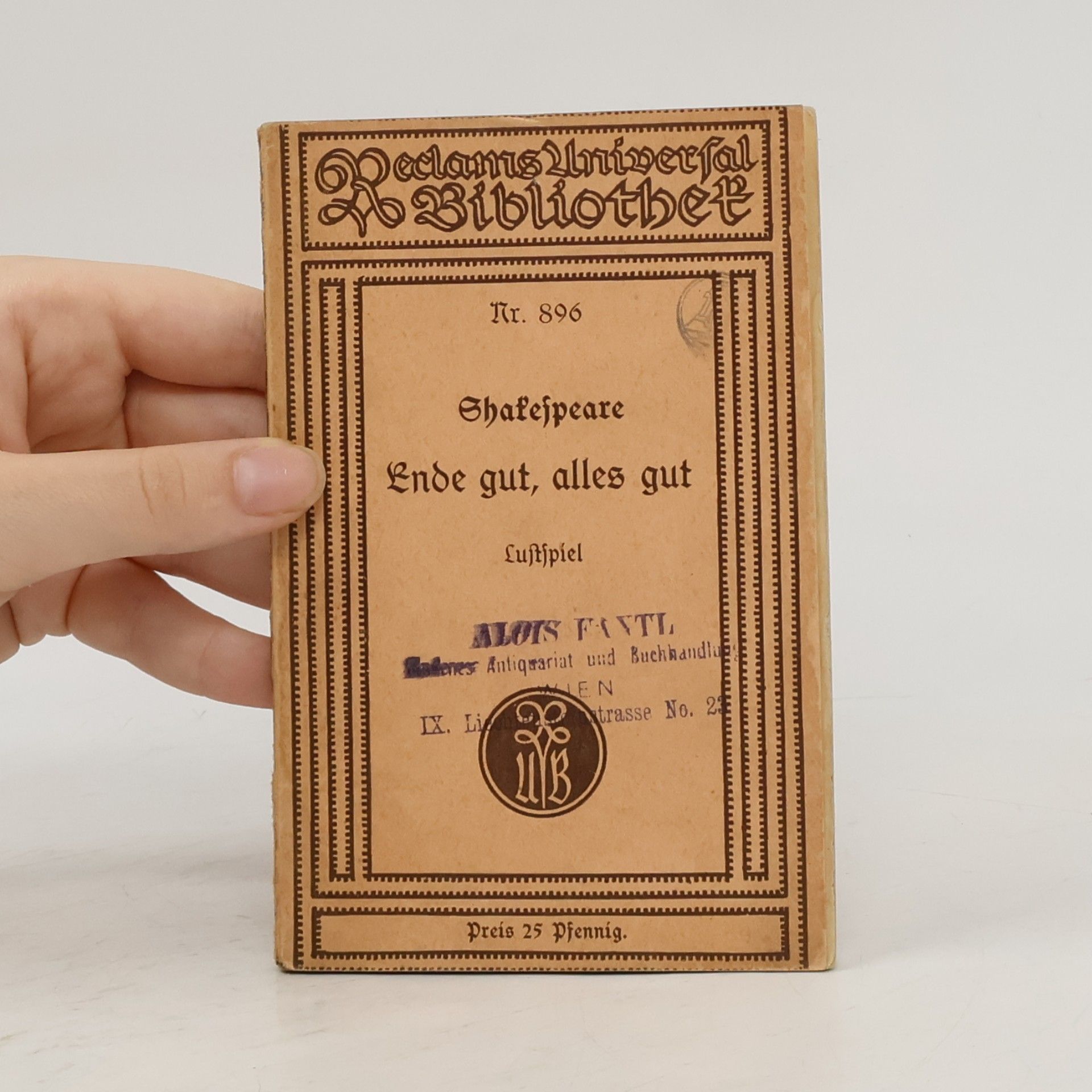 William Shakespeare Ende gut, alles gut