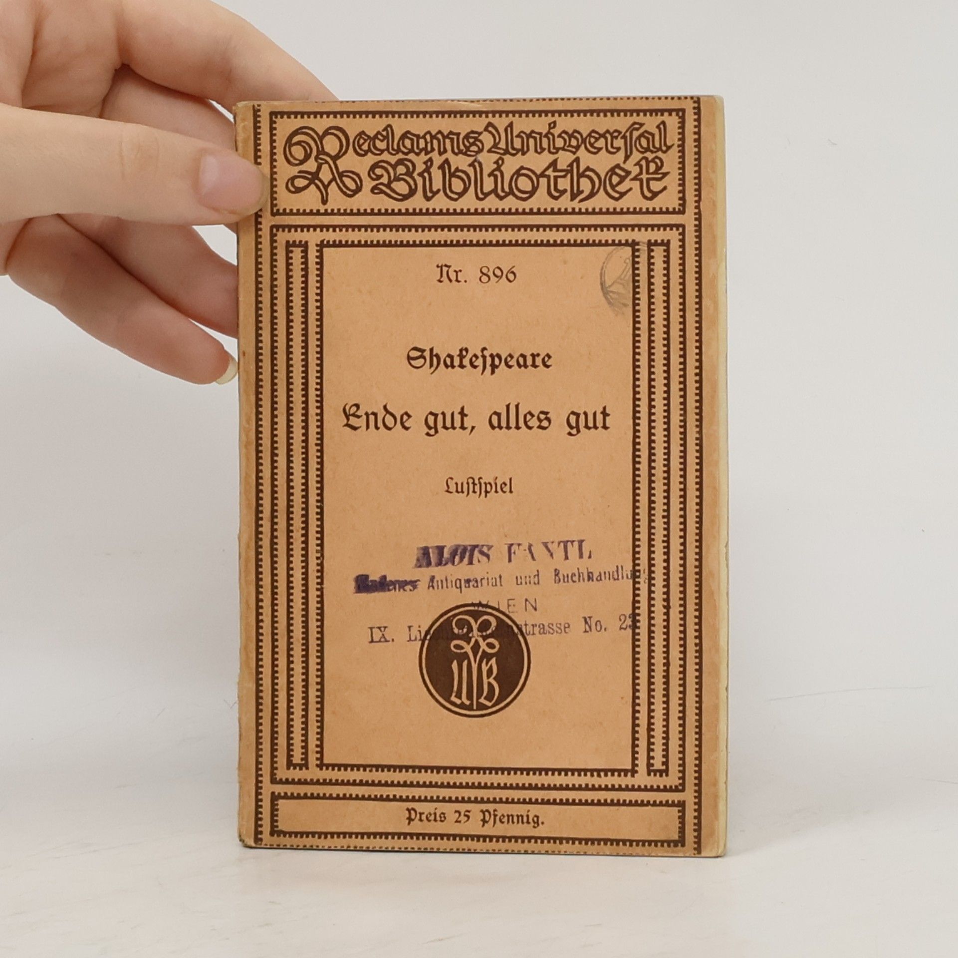 William Shakespeare Ende gut, alles gut
