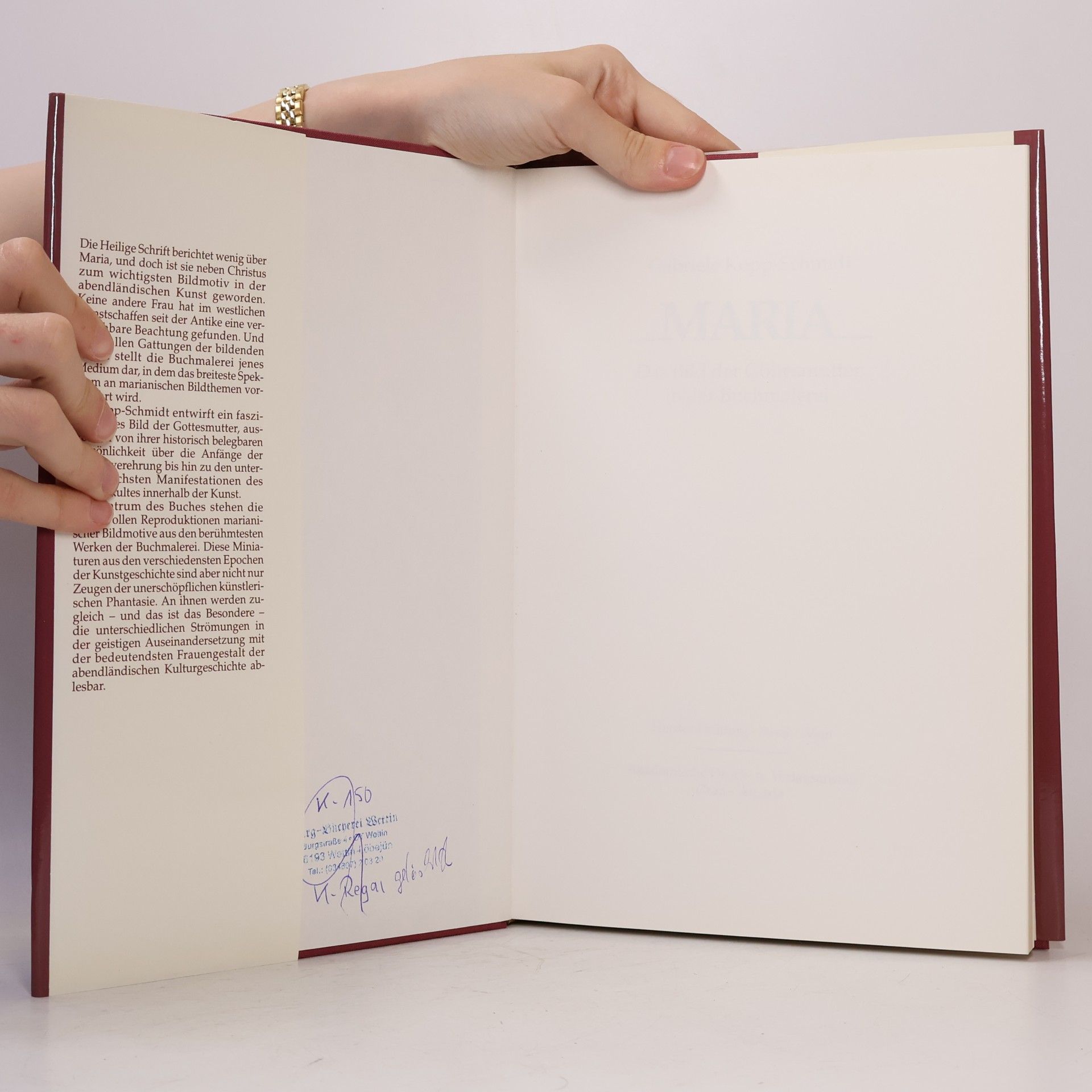 Gabriele Kopp-Schmidt Maria Das Bild der Gottesmutter in der Buchmalerei