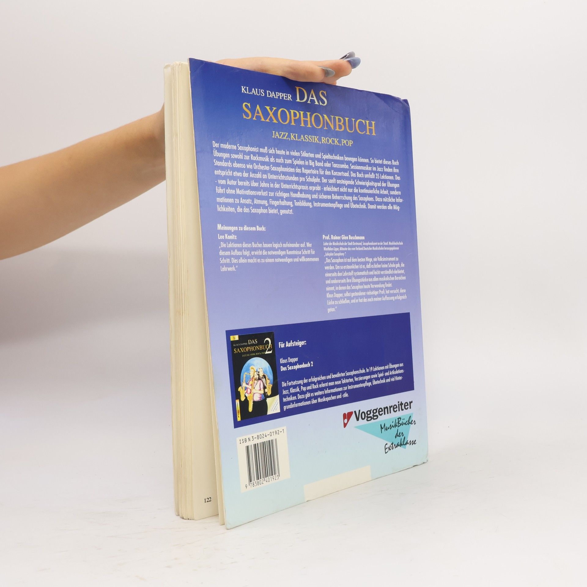Klaus Dapper Das Saxophonbuch