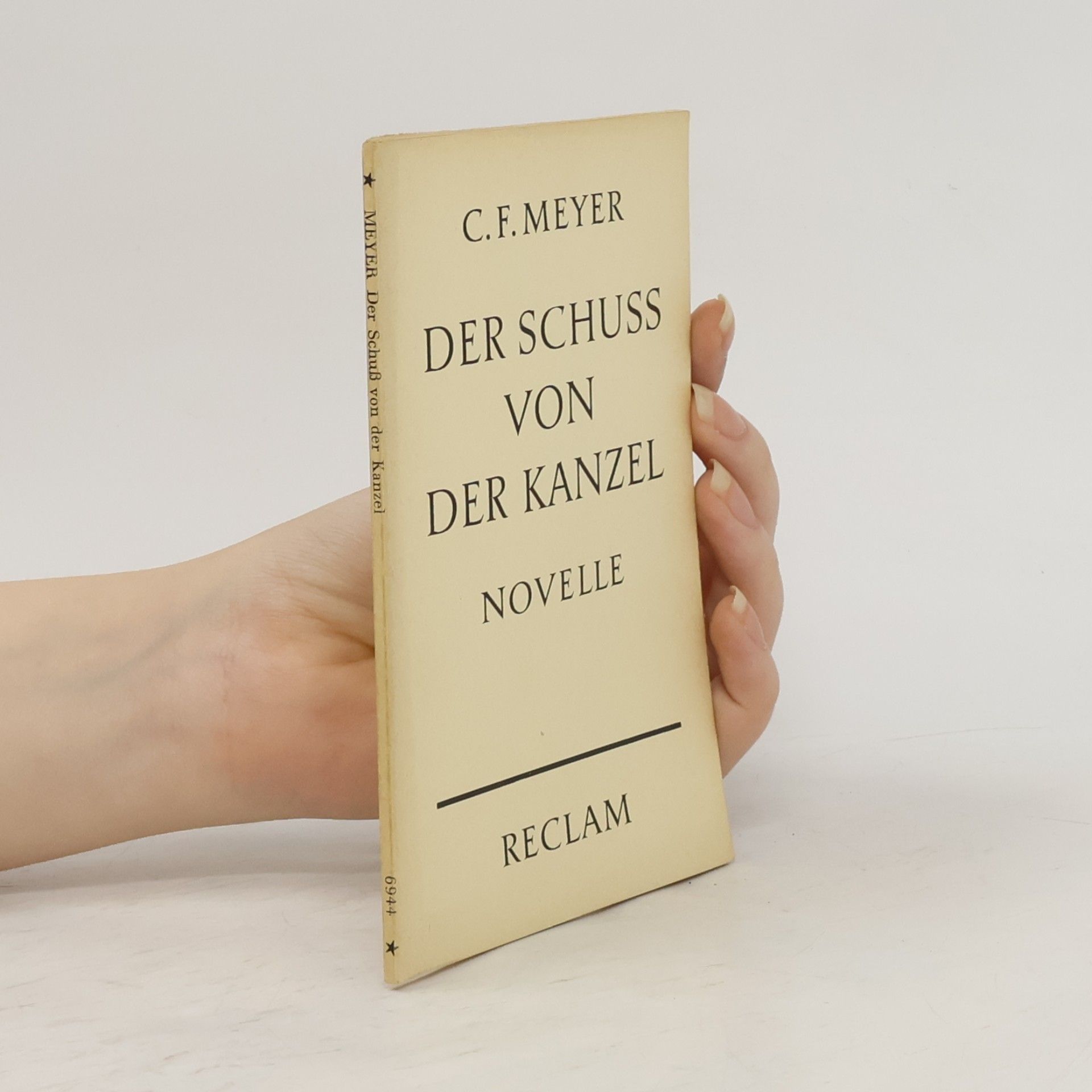 Conrad Ferdinand Meyer Der Schuss von der Kanzel