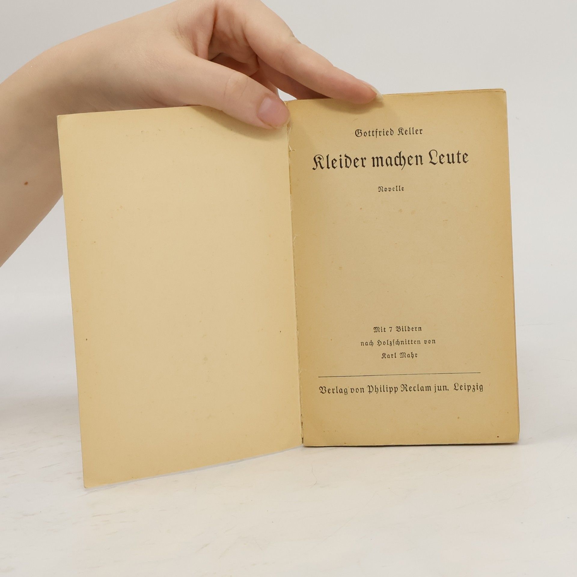 Gottfried Keller Kleider Machen Leute