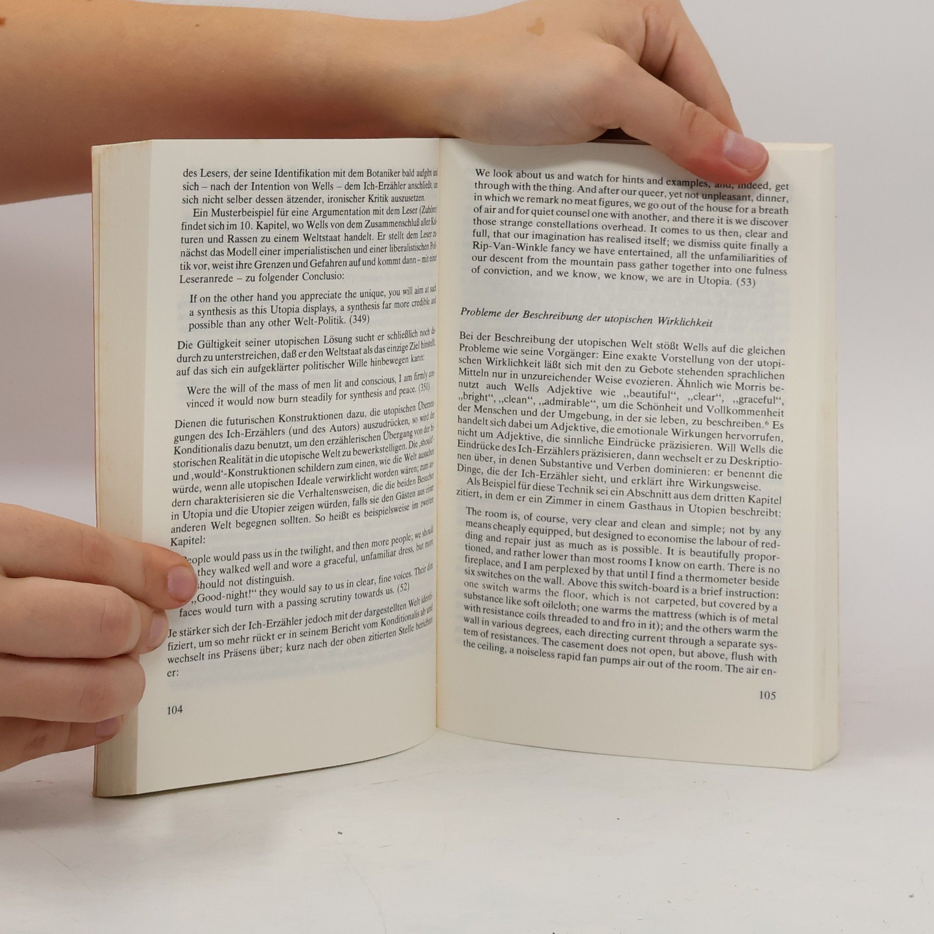 Willi Erzgräber Utopie und Anti-Utopie in der englischen Literatur