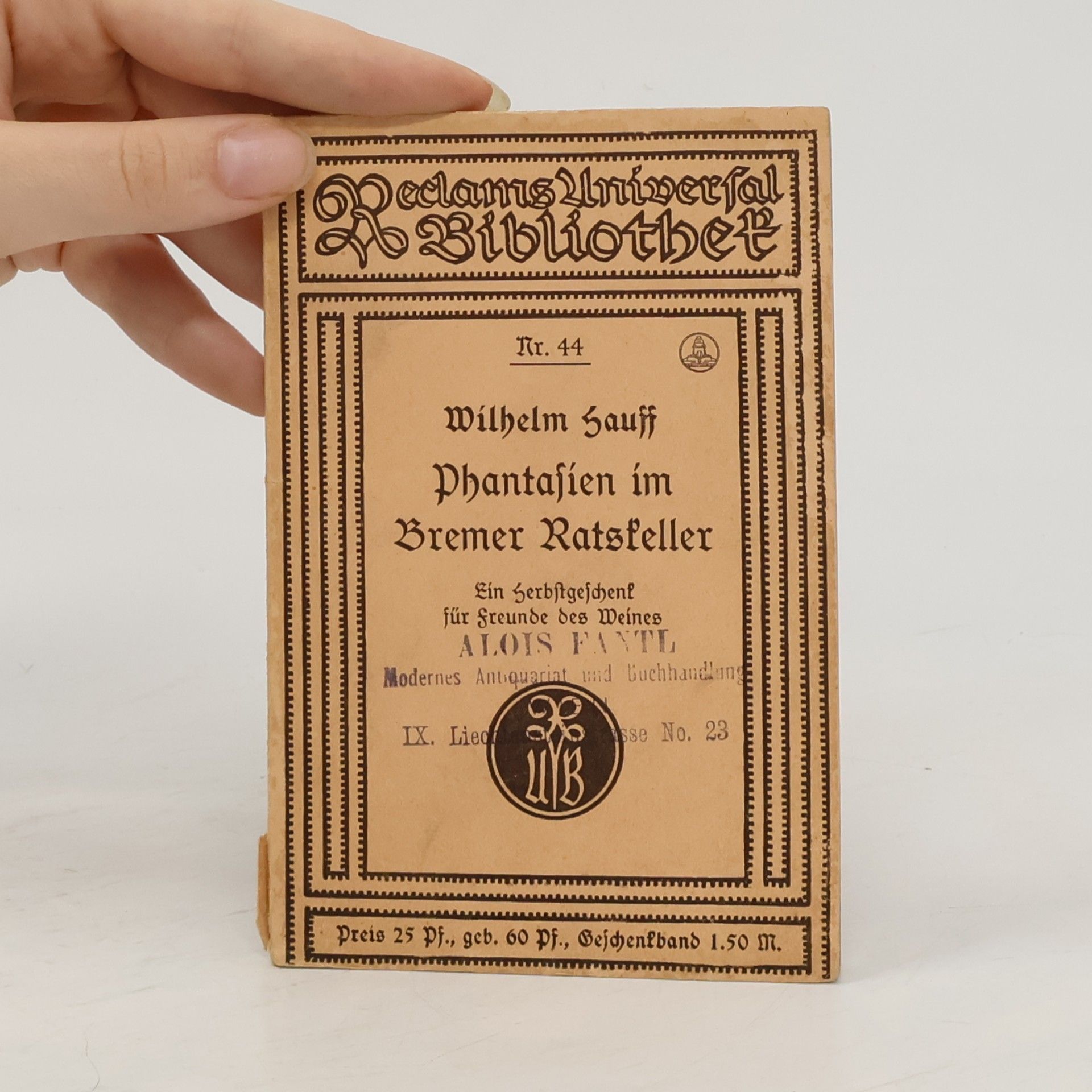 Wilhelm Hauff Phantasien im Bremer Ratskeller