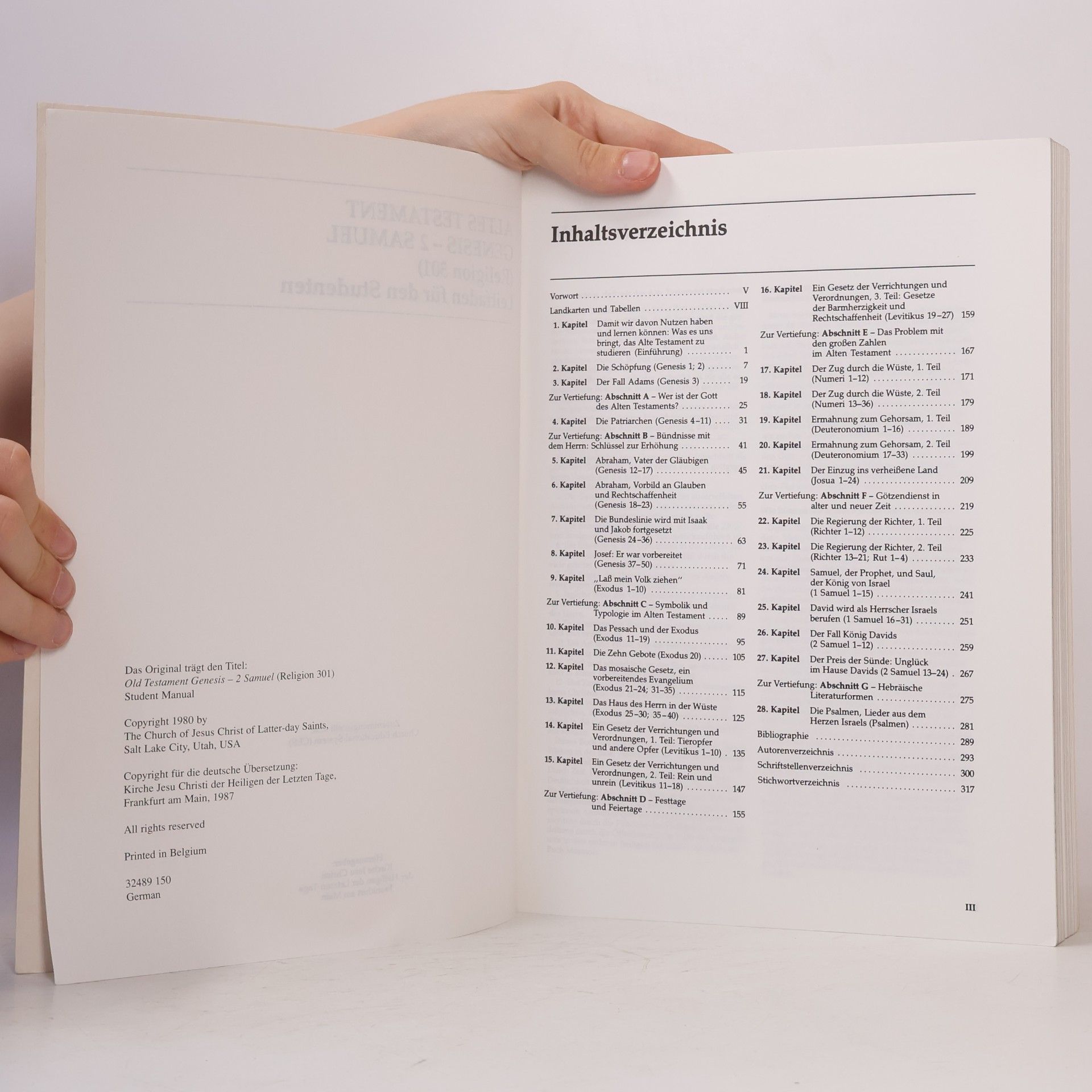 Autorenkollektiv Altes Testament: Genesis – 2. Samuel (Religion 301). Leitfaden für den Studenten