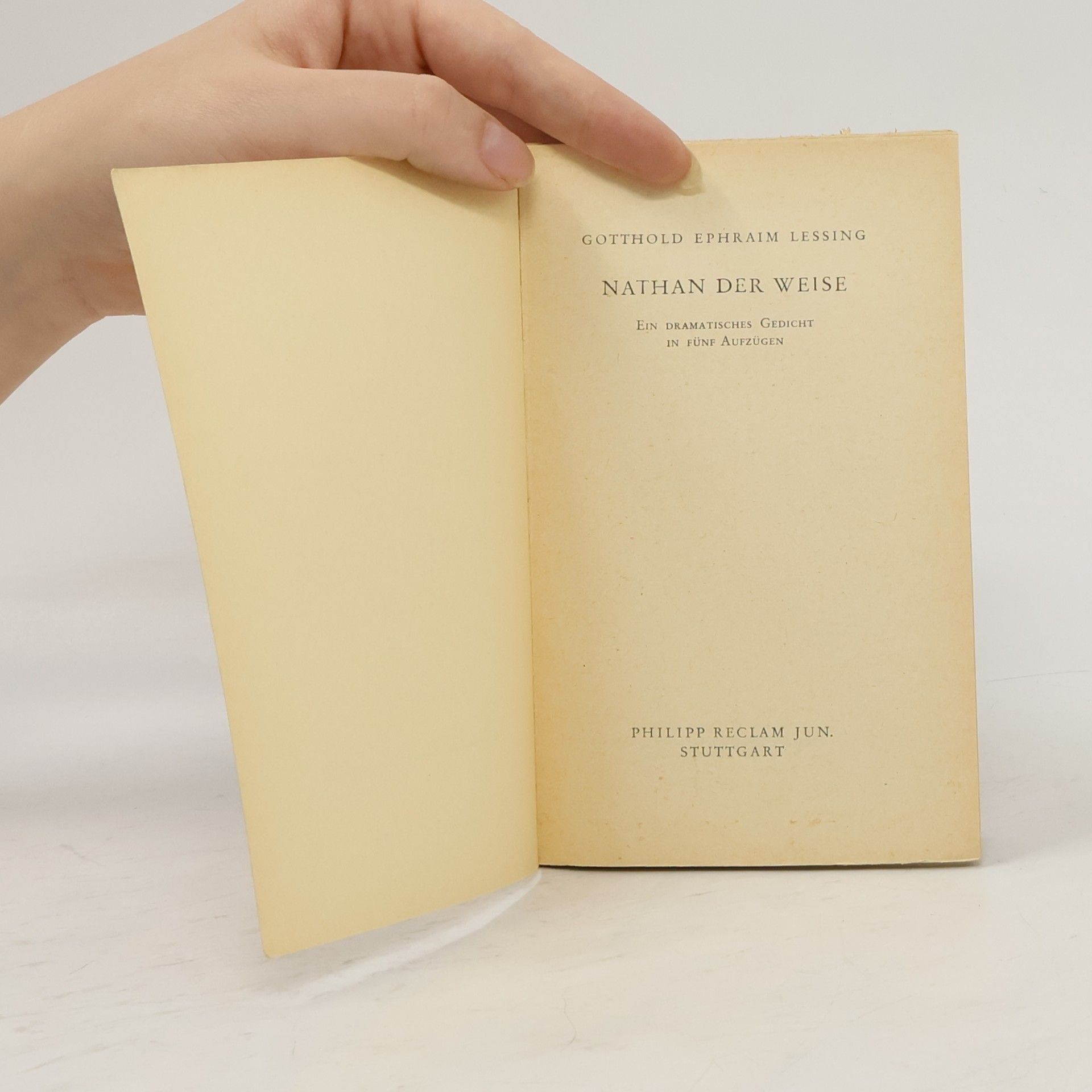 Gotthold Ephraim Lessing Nathan der Weise