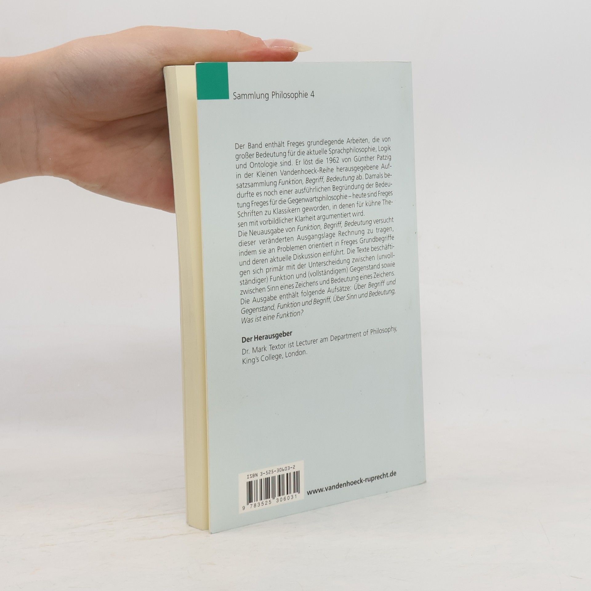 Gottlob Frege Funktion - Begriff - Bedeutung