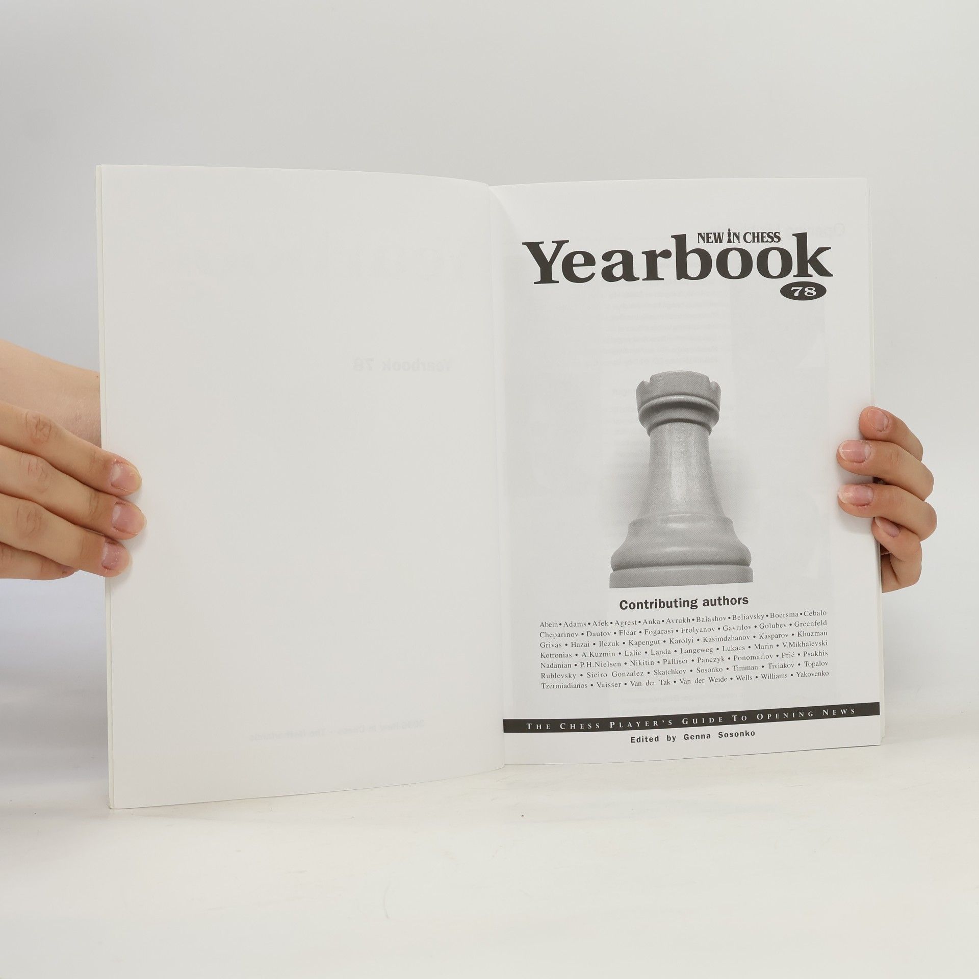 Genna Sosonko New in Chess Yearbook 78