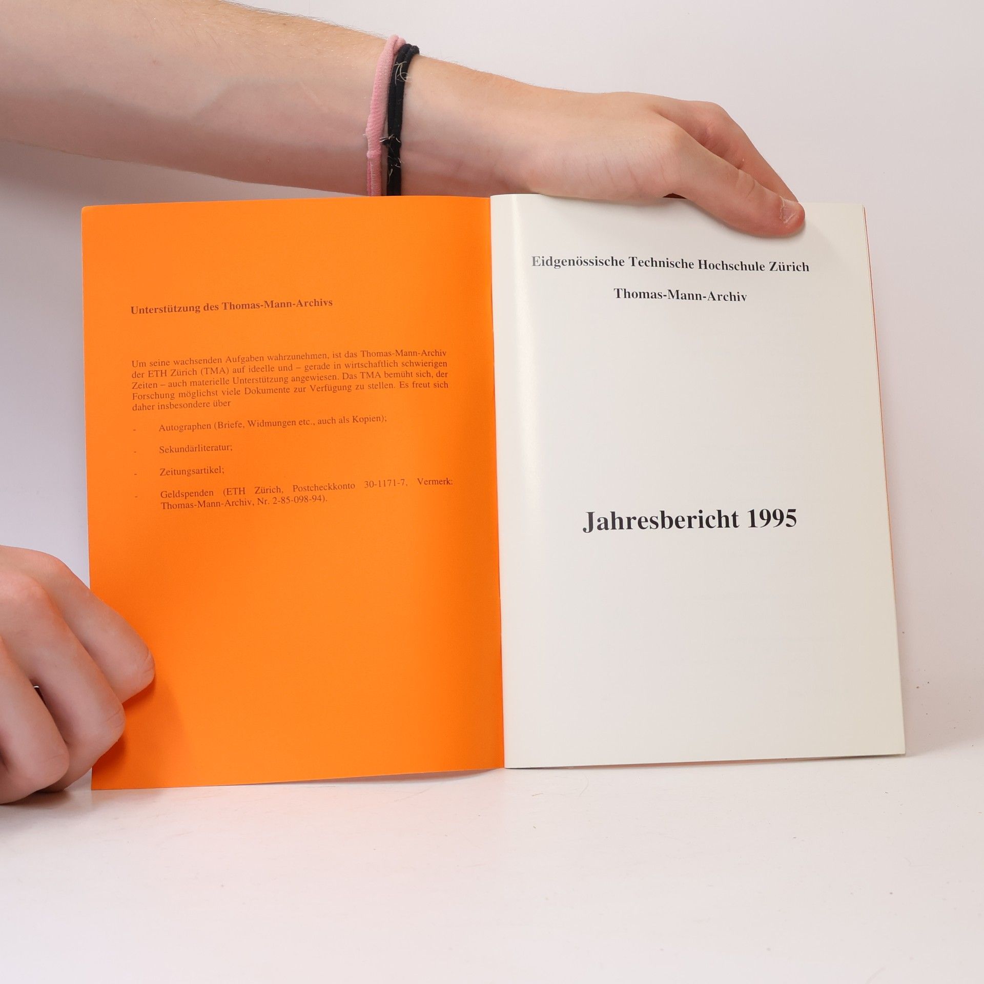 Thomas Mann Jahresbericht 1995
