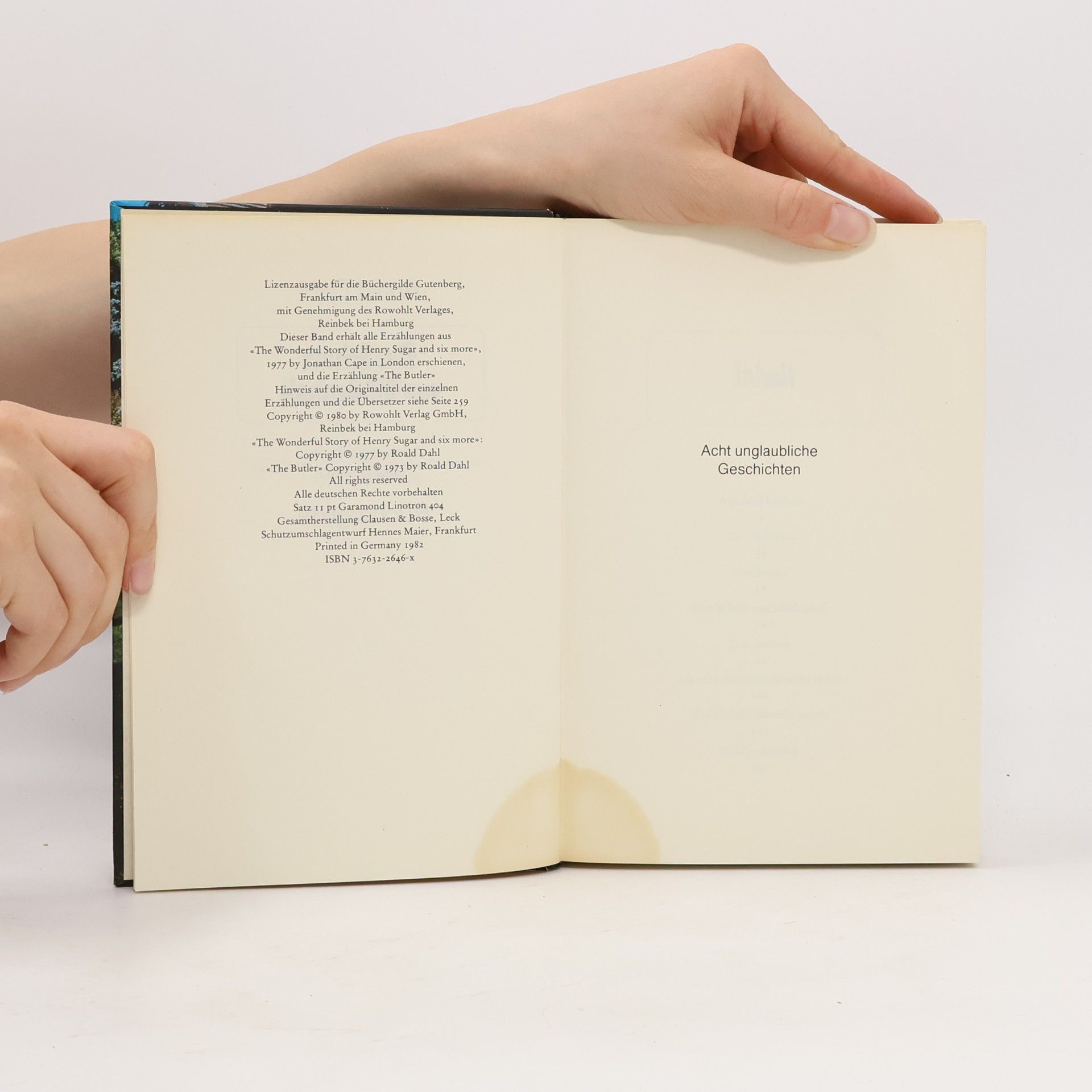 Roald Dahl Der Schatz von Mildenhall