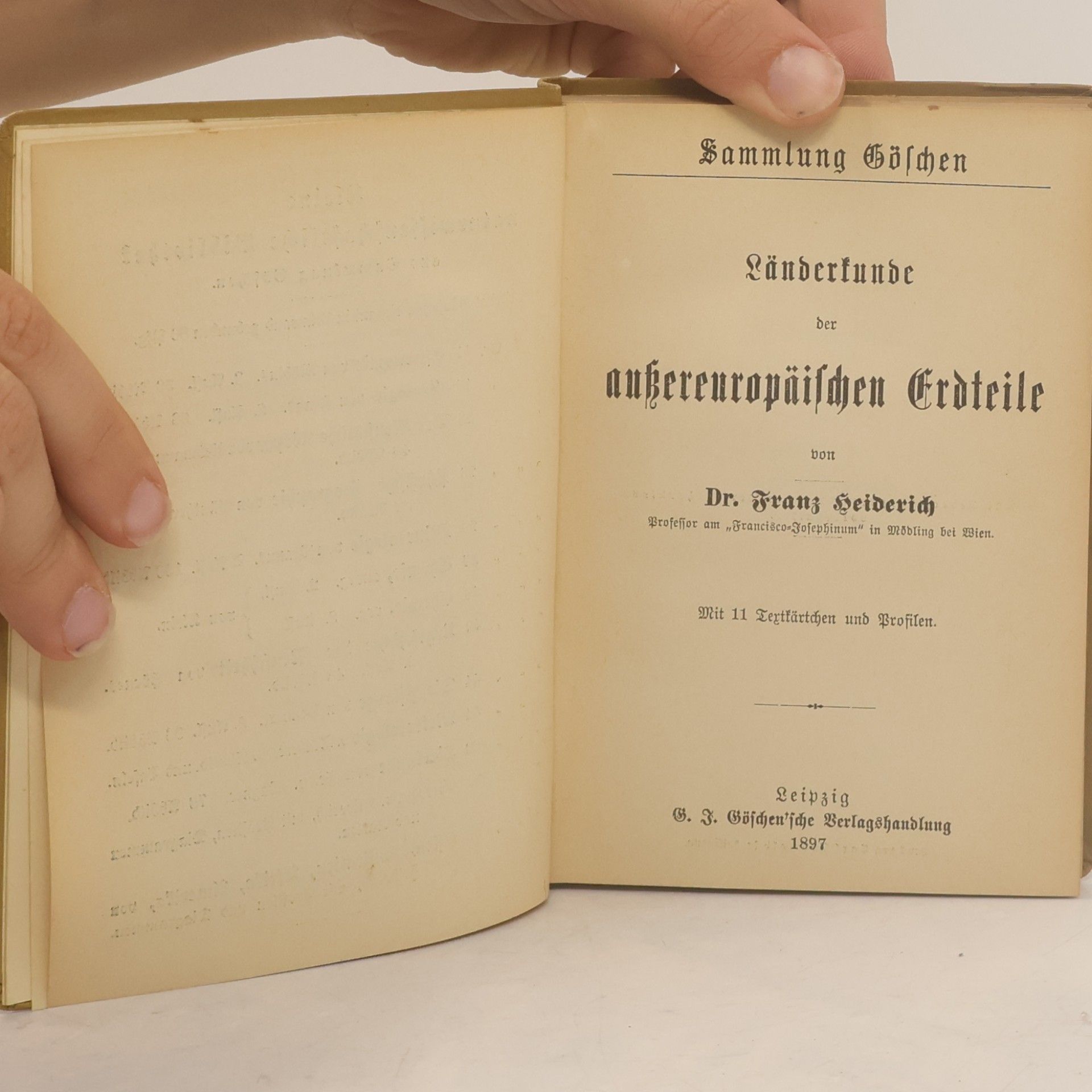 Franz Heiderich Länderkunde der außereuropäischen Erdteile