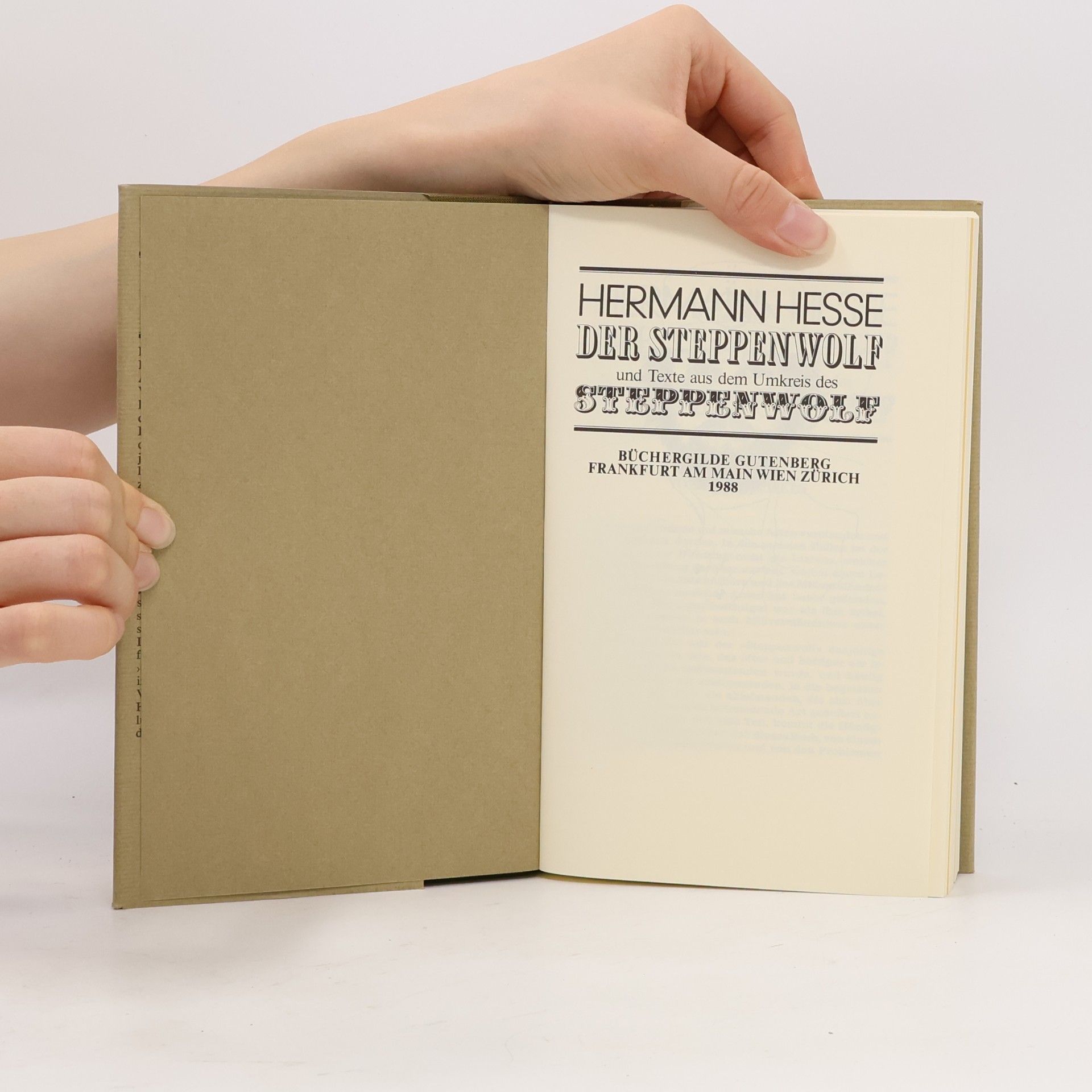 Hermann Hesse Der Steppenwolf und Texte aus dem Umkreis des Steppenwolf