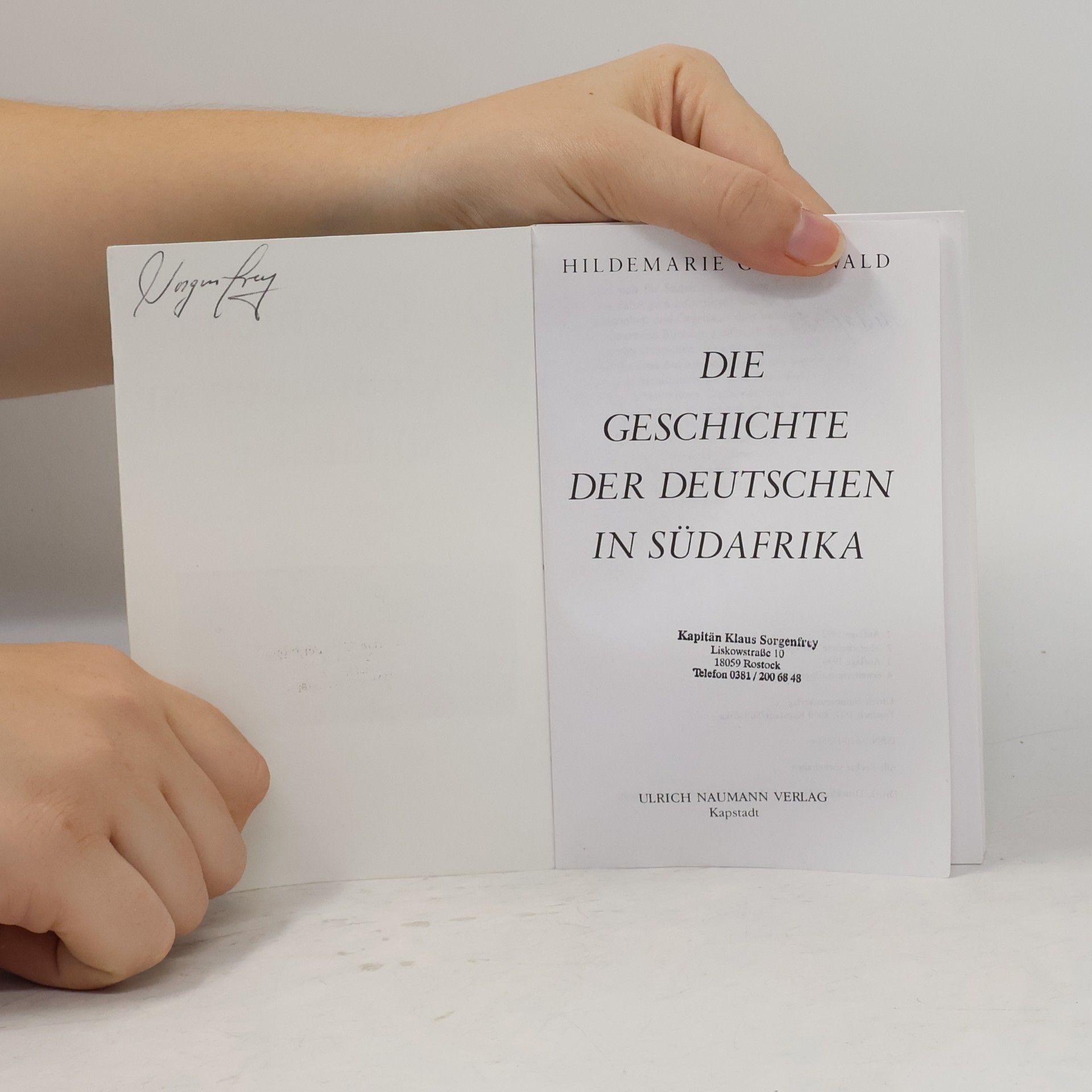 Hildemarie Grünewald Die Geschichte der Deutschen in Südafrika