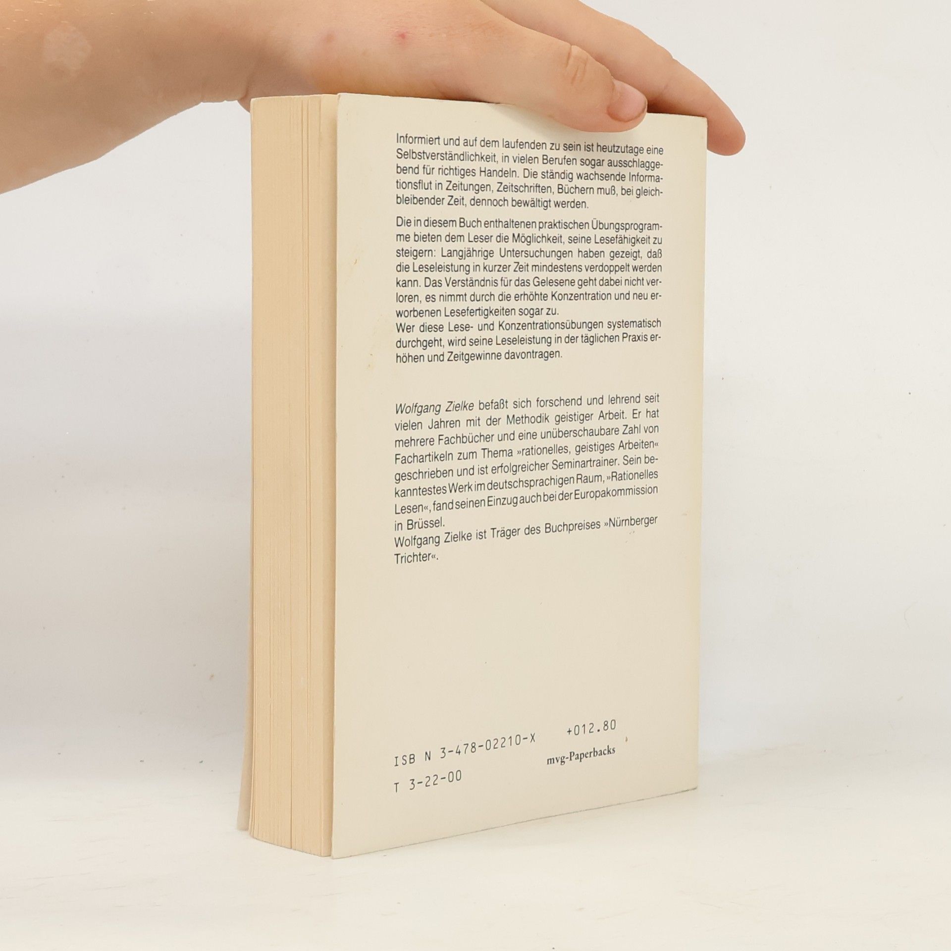 Wolfgang Zielke Schneller lesen selbst trainiert