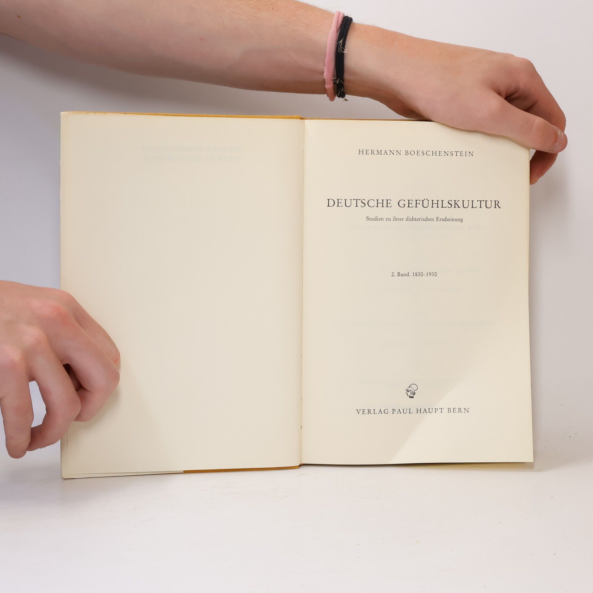 Hermann Boeschenstein Deutsche Gefühlskultur 2. 1830-1930